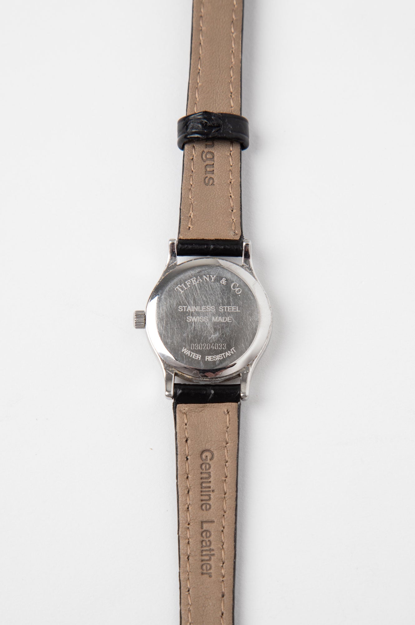 Tiffany & Co. Black Leather Portfolio Watch