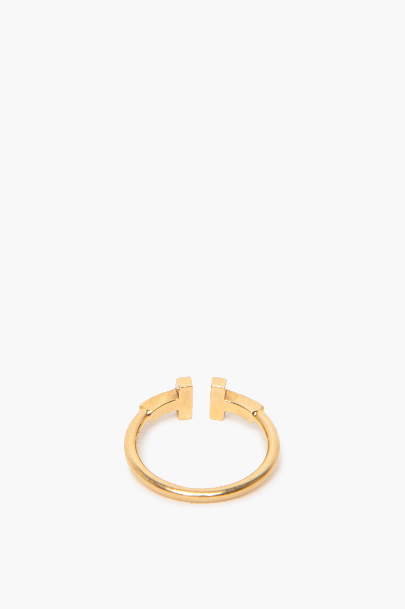 Tiffany & Co. 18k Gold T Wire Ring
