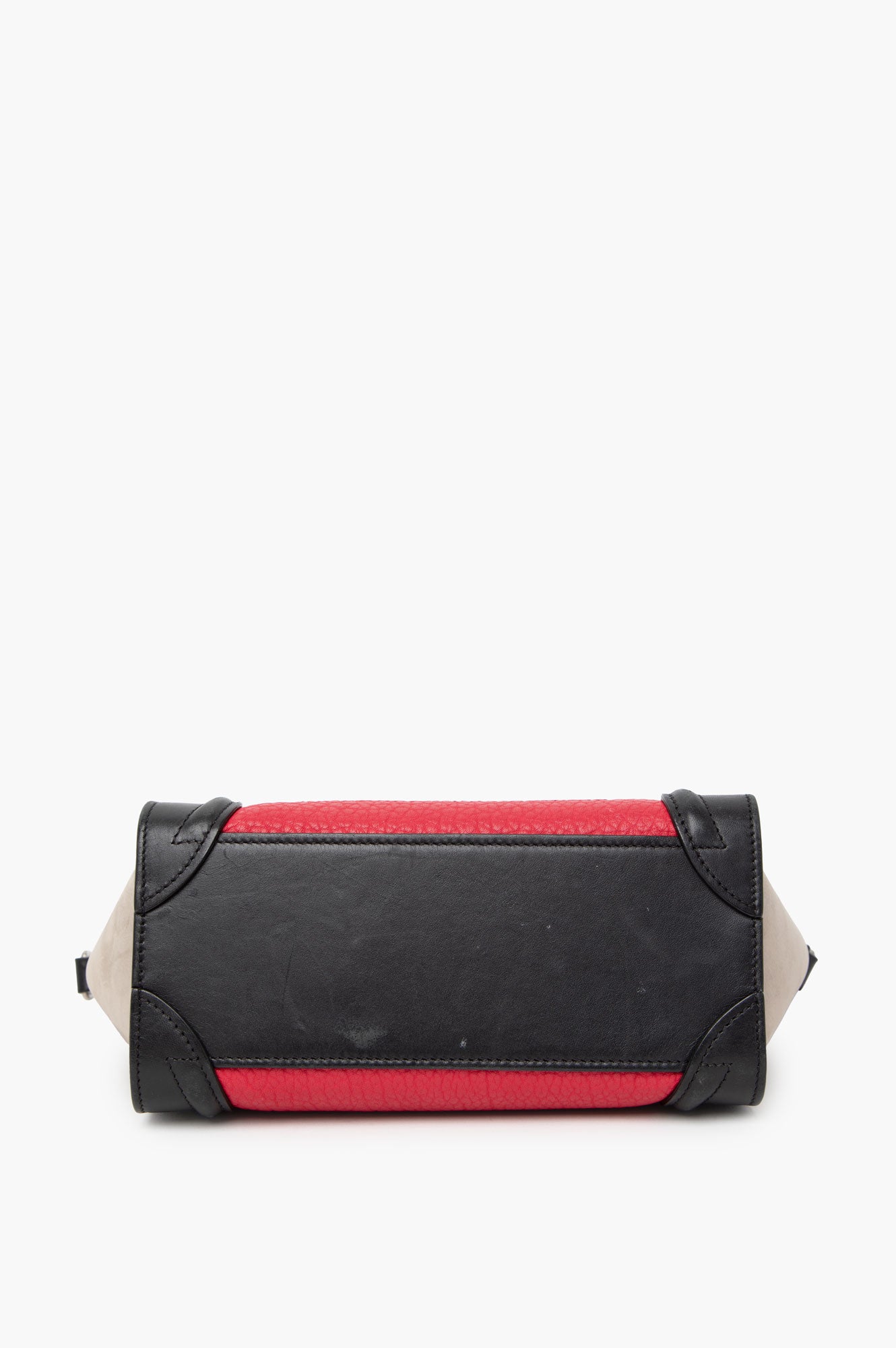 Celine Pink Tri-Color Leather Nano Luggage Bag
