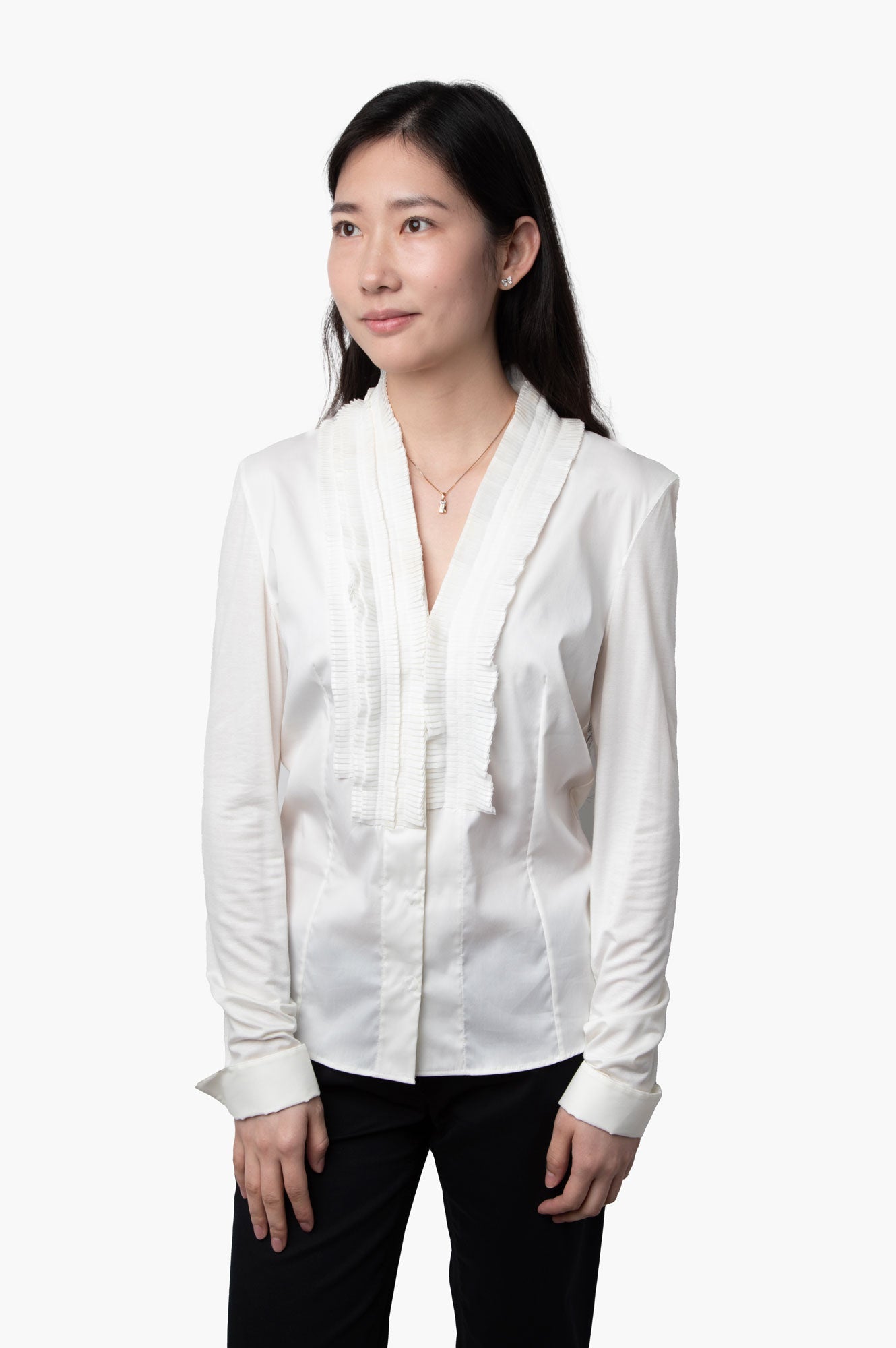 Akris White Shirt Size US 4