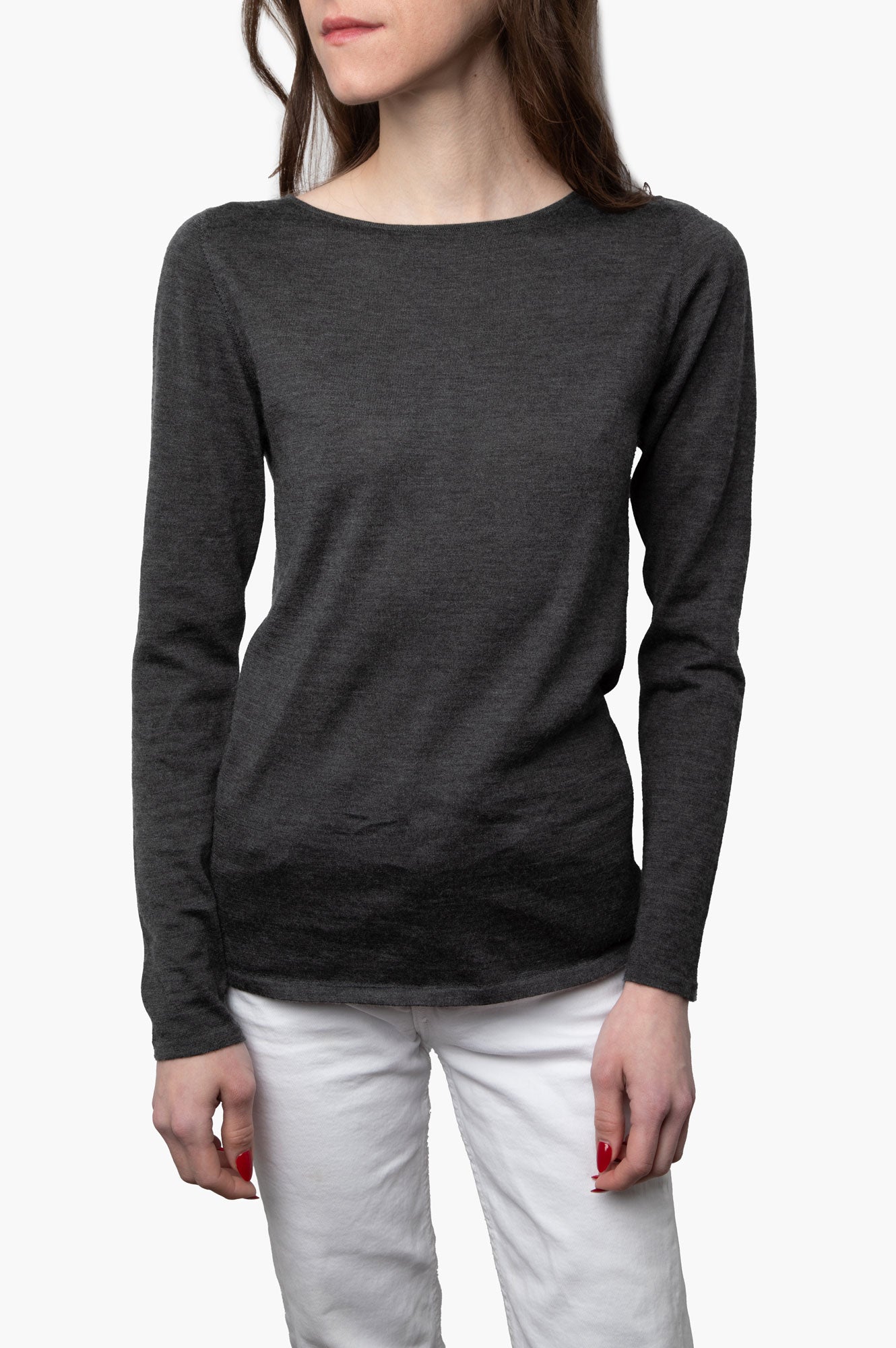 Brunello Cucinelli Dark Grey Cashmere Sweater Size S