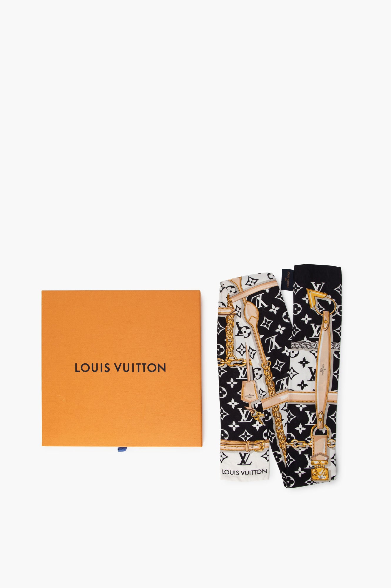 Louis Vuitton Black Silk Bandeau