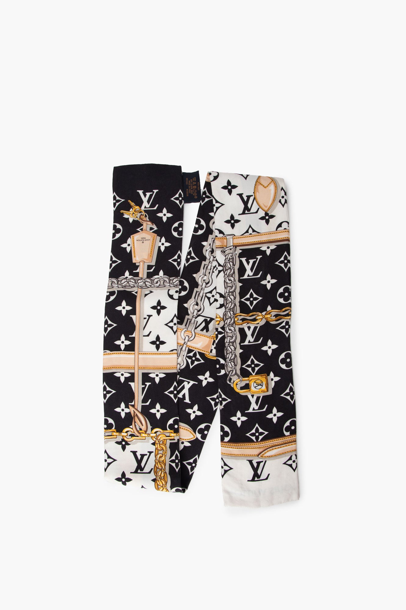 Louis Vuitton Black Silk Bandeau