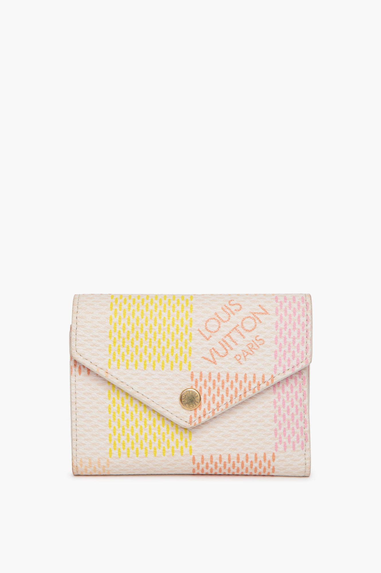 Louis Vuitton Pink Yellow Victorine Wallet