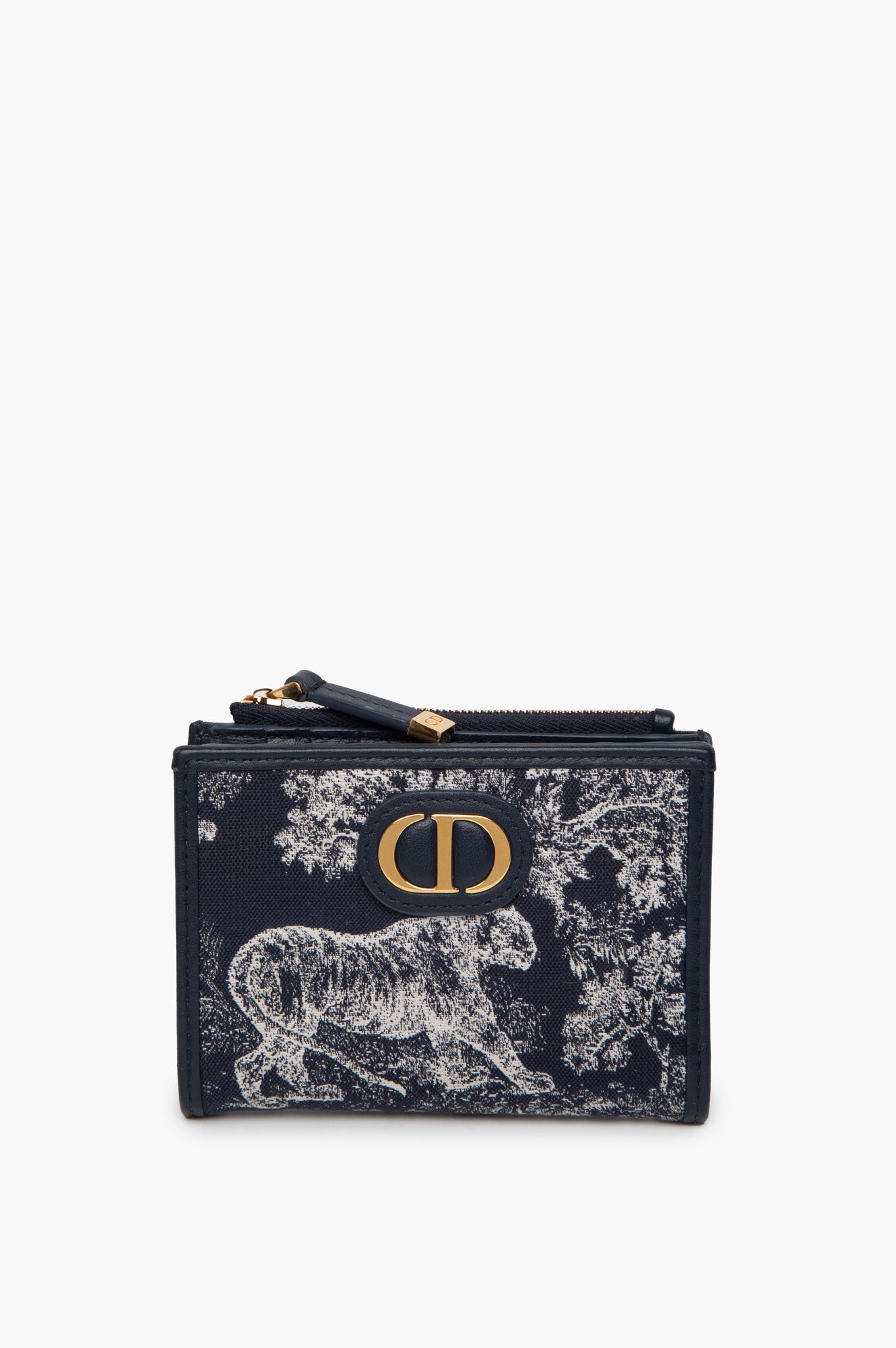 Christian Dior Blue Montaigne Dahila Wallet