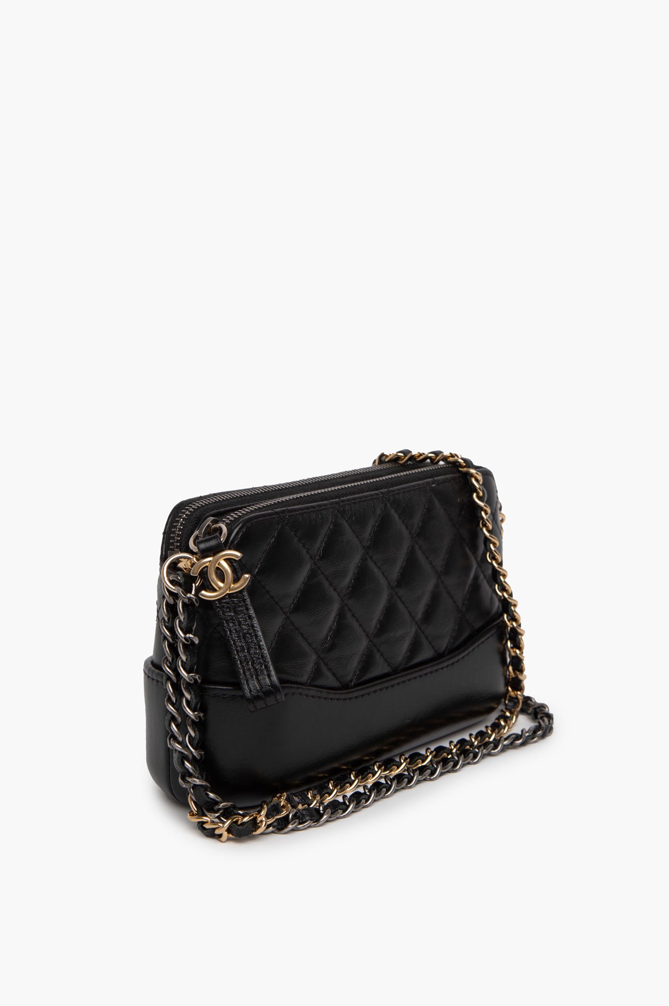 Chanel Black Mini Gabrielle Wallet on Chain