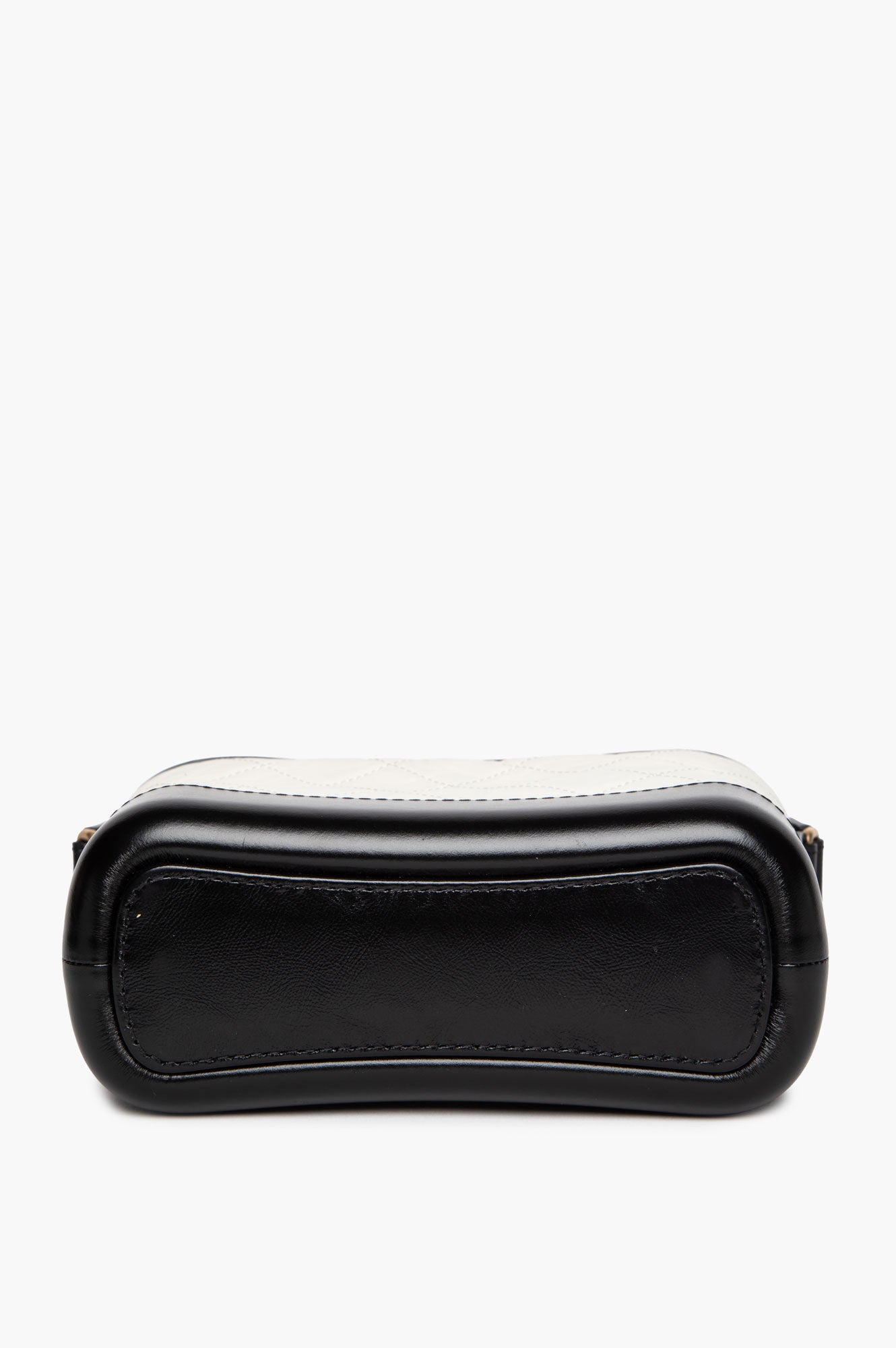 Chanel Black & White Aged Calfskin Small Gabrielle Bag