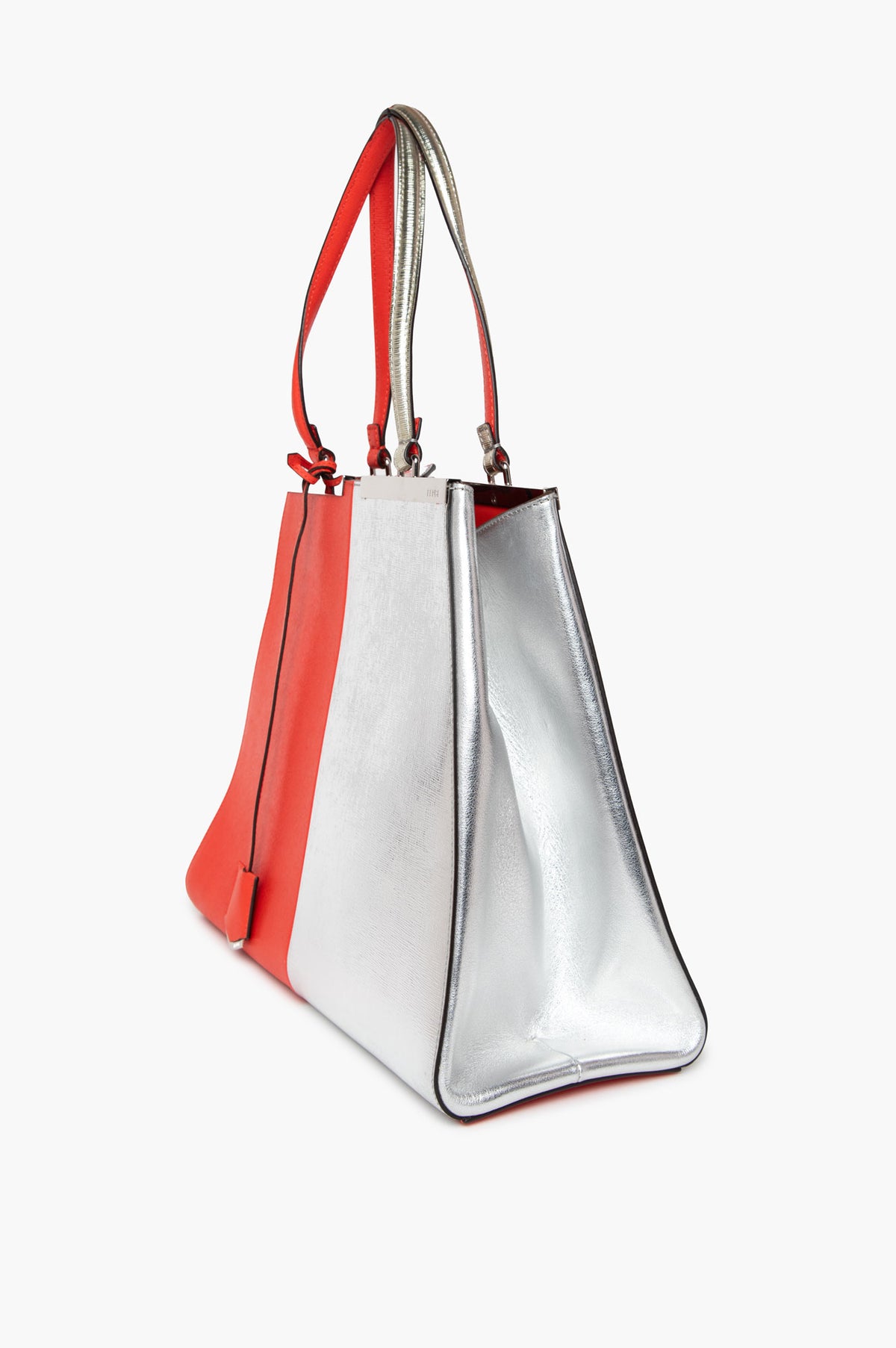 Fendi Red/Silver Bi-Colour 3Jours Tote Bag