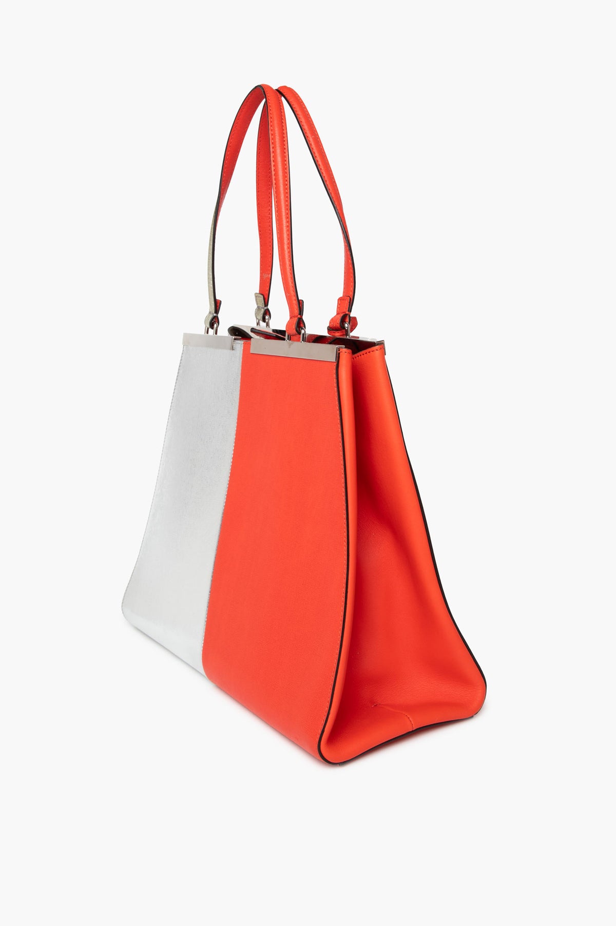 Fendi Red/Silver Bi-Colour 3Jours Tote Bag