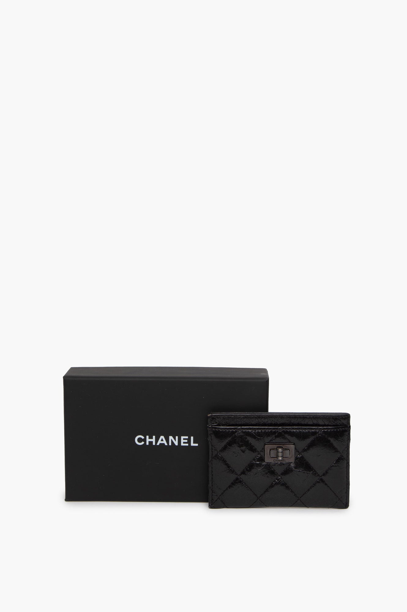Chanel Black Boy Cradholder