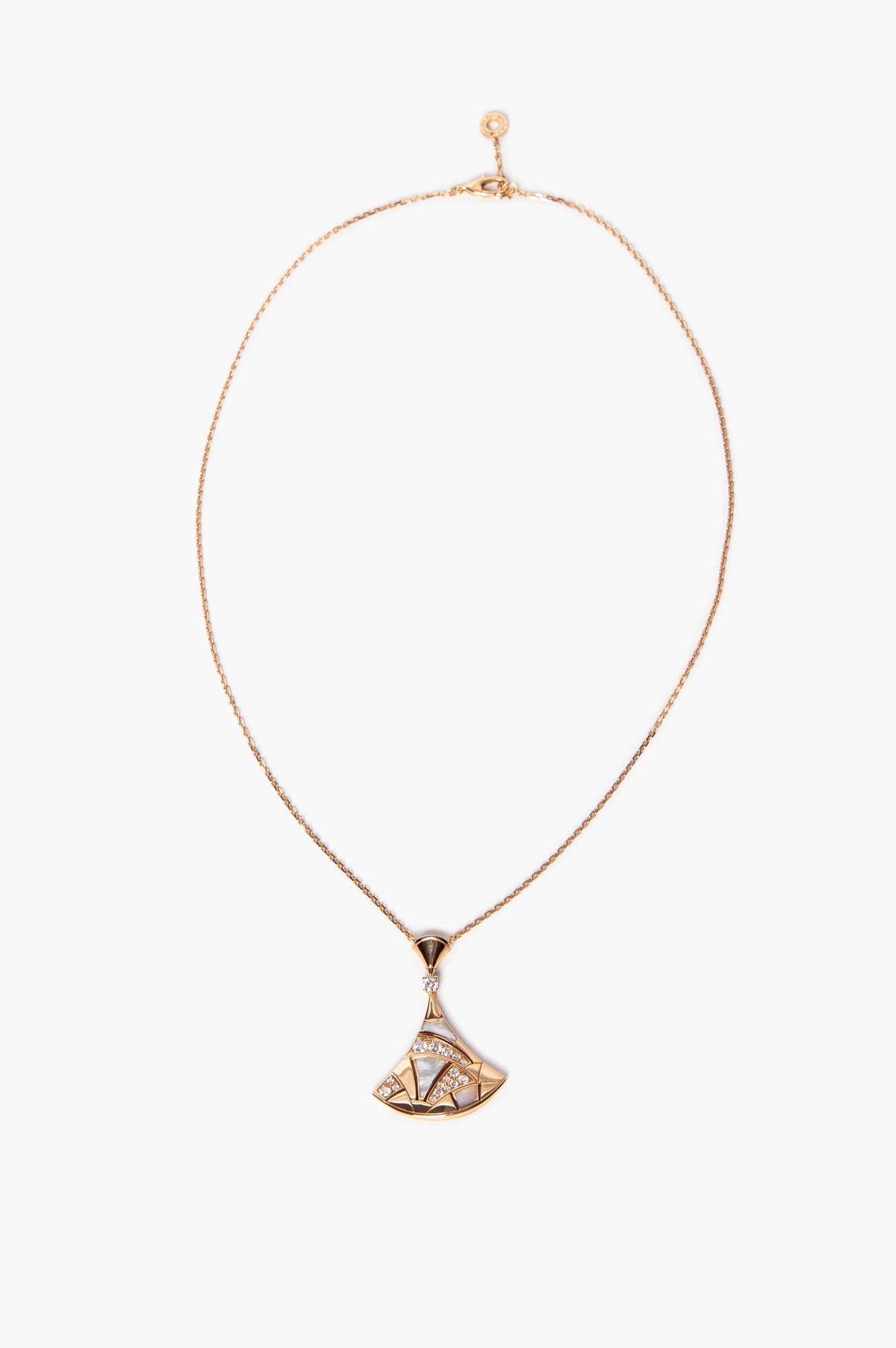 Bvlgari 18k Rose Gold Diamond Divas' Dream Necklace