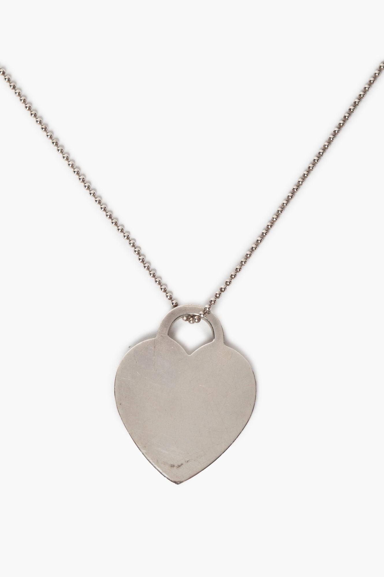 Tiffany & Co. Sterling Silver Return To Tiffany Heart Tag Necklace