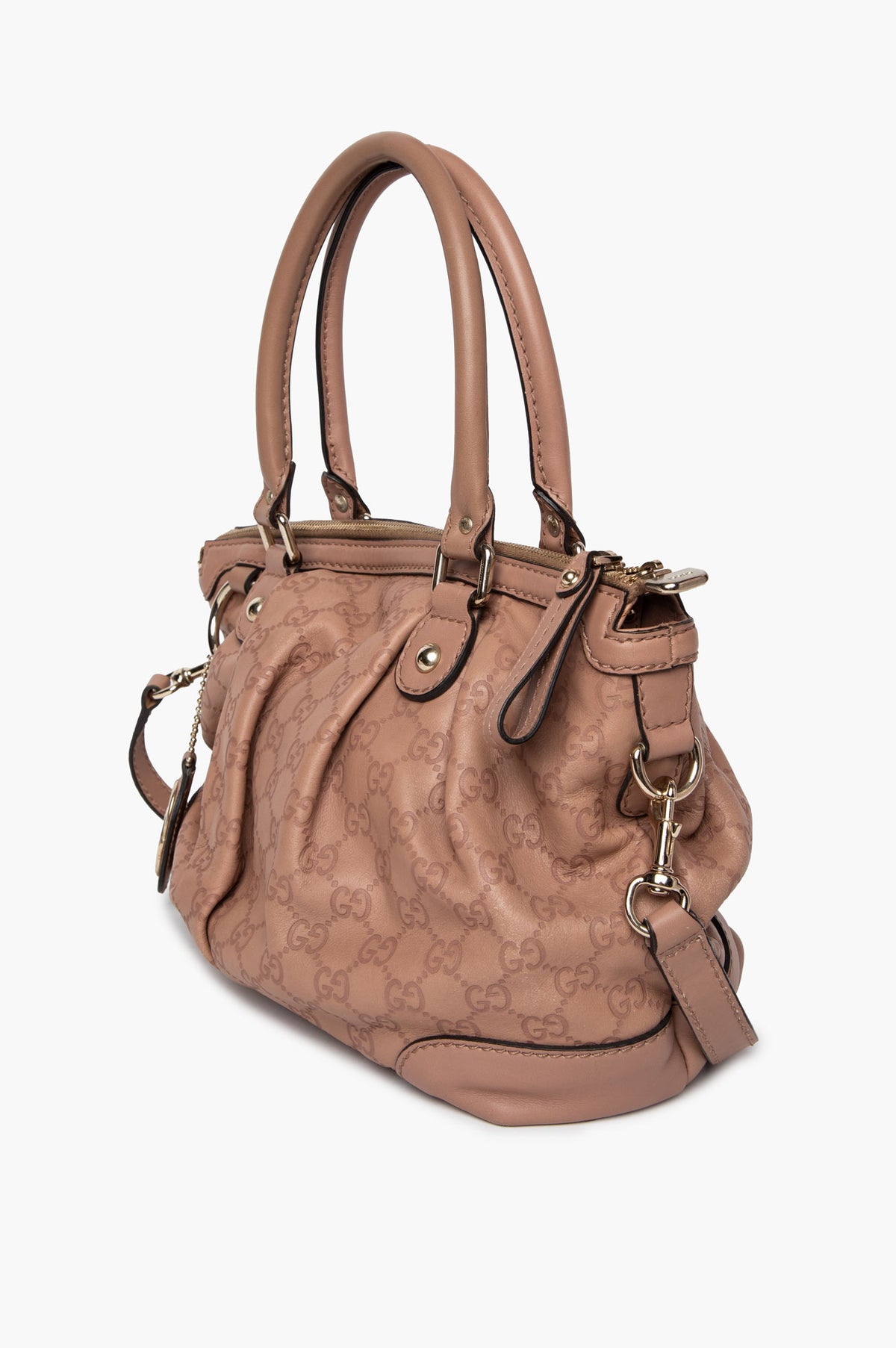 Gucci Pink Guccissima Monogram Leather Sukey Bag