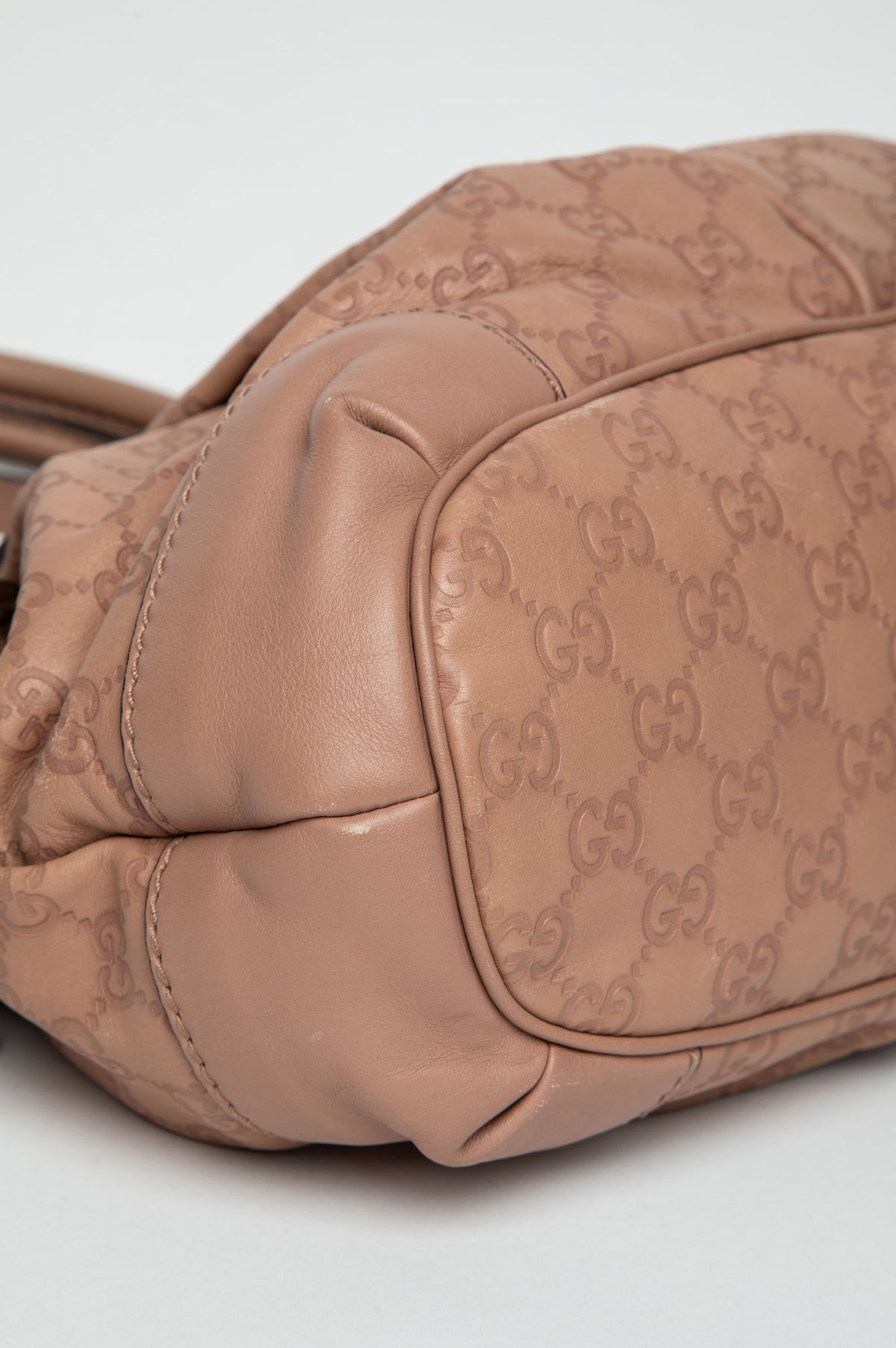 Gucci Pink Guccissima Monogram Leather Sukey Bag