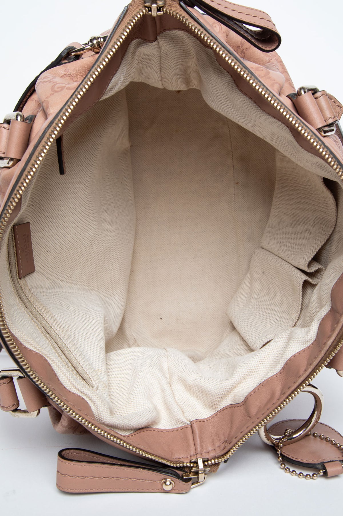 Gucci Pink Guccissima Monogram Leather Sukey Bag