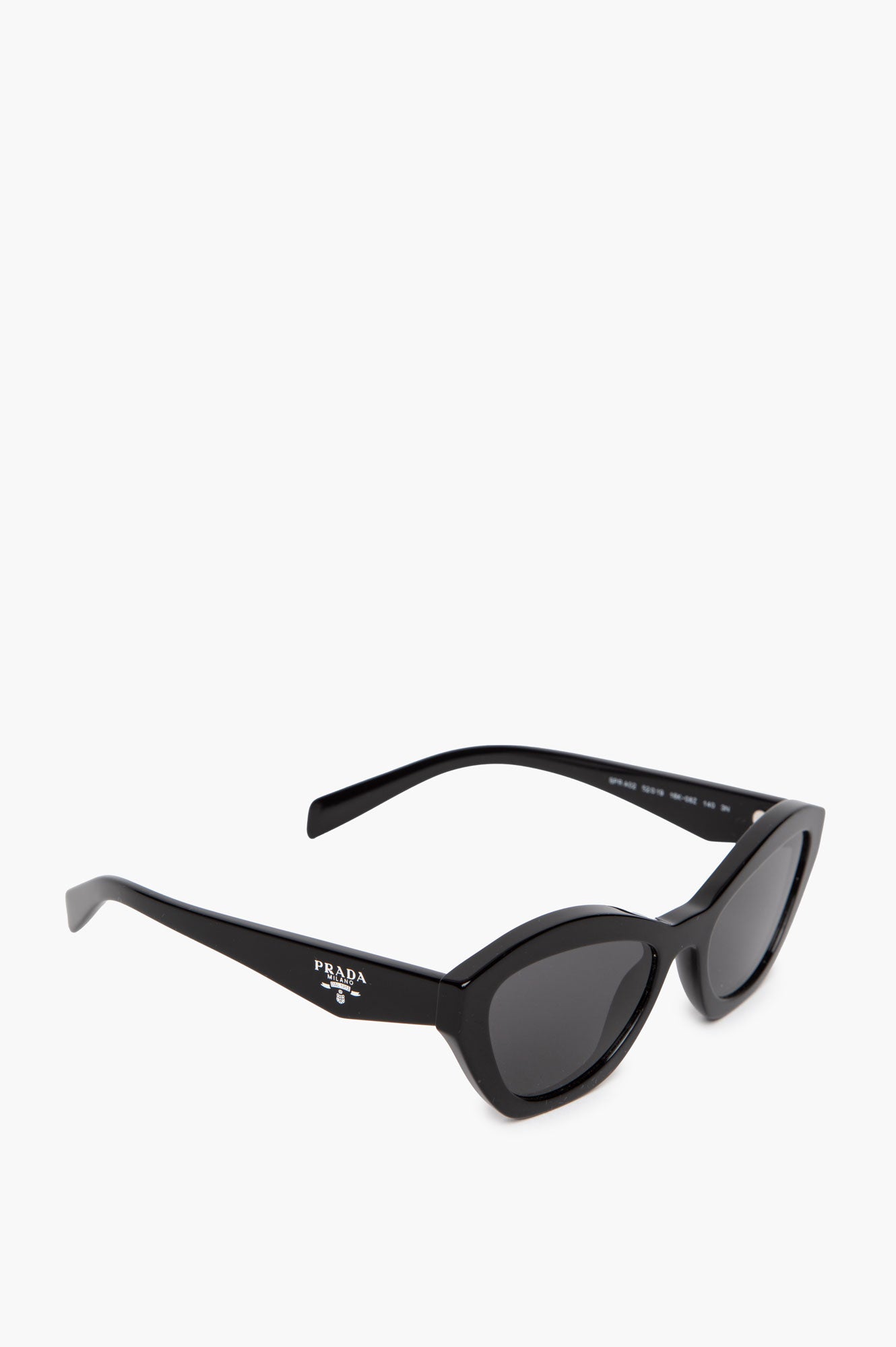 Prada PR A02S Black Cat Eye Sunglasses