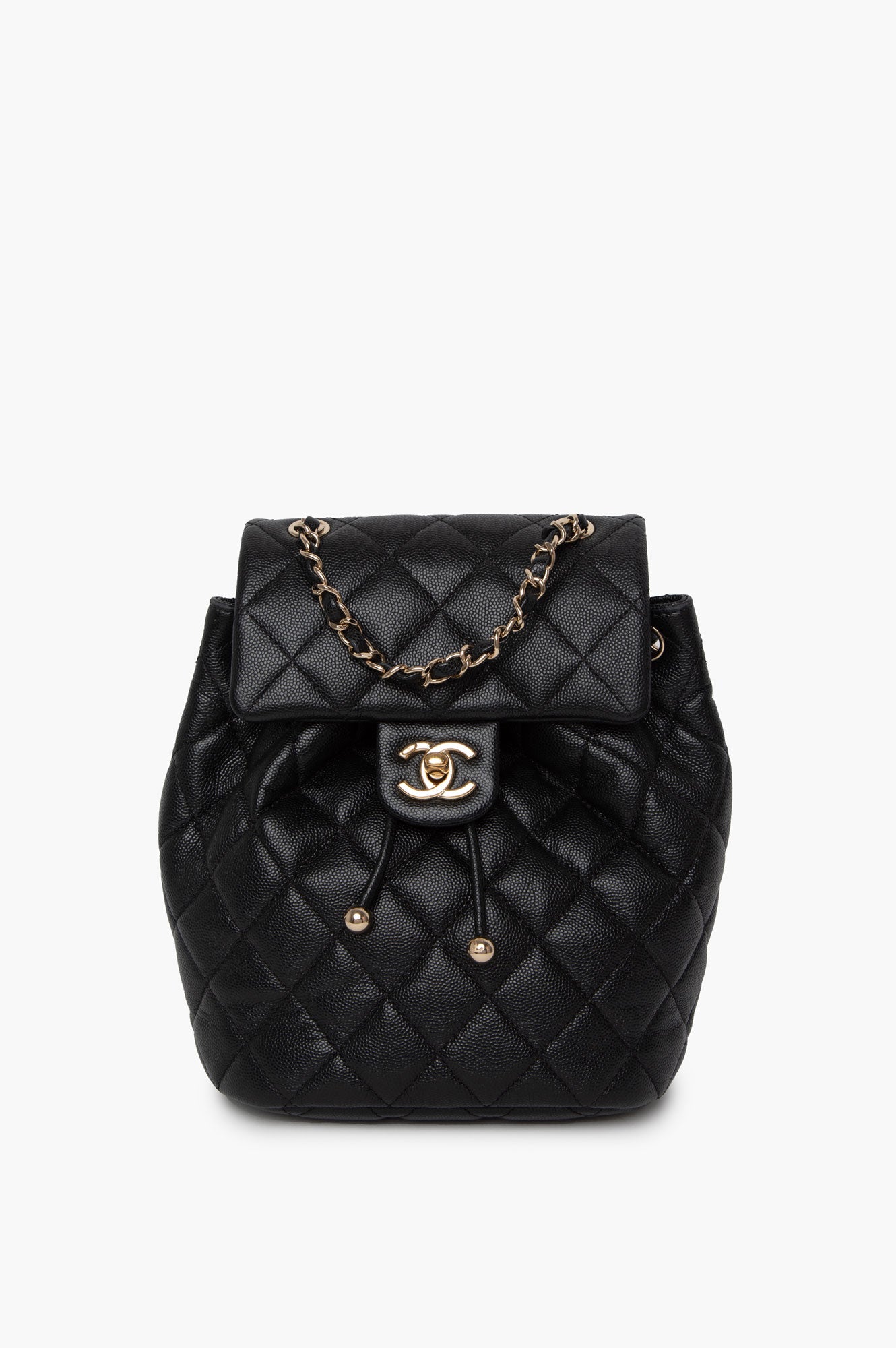 Chanel Black Caviar Mini Urban Spirit Backpack