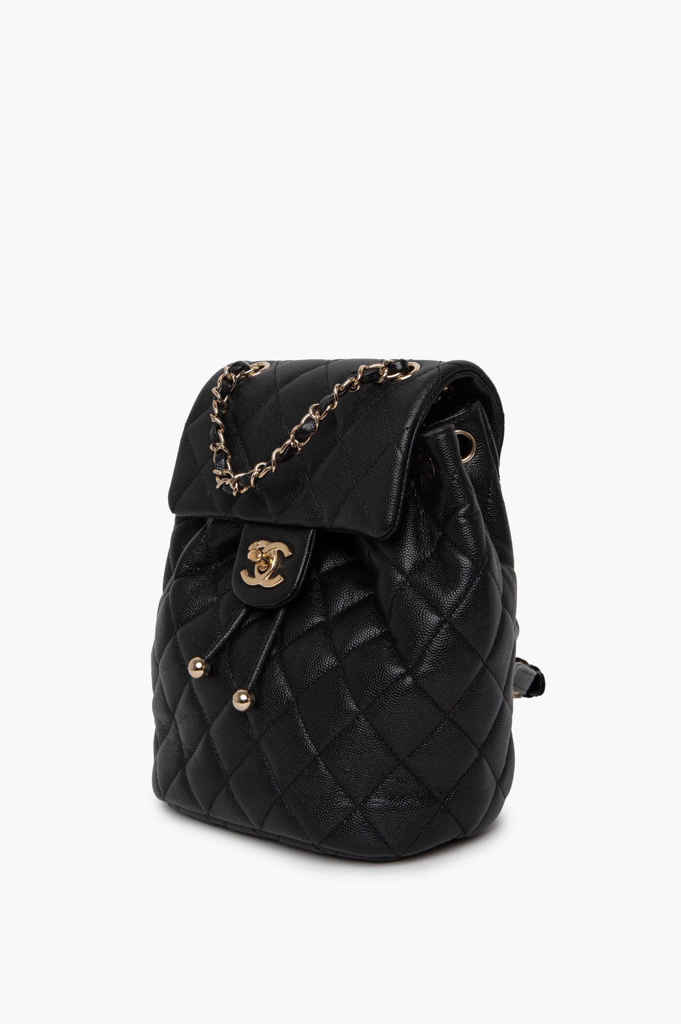 Chanel Black Caviar Mini Urban Spirit Backpack