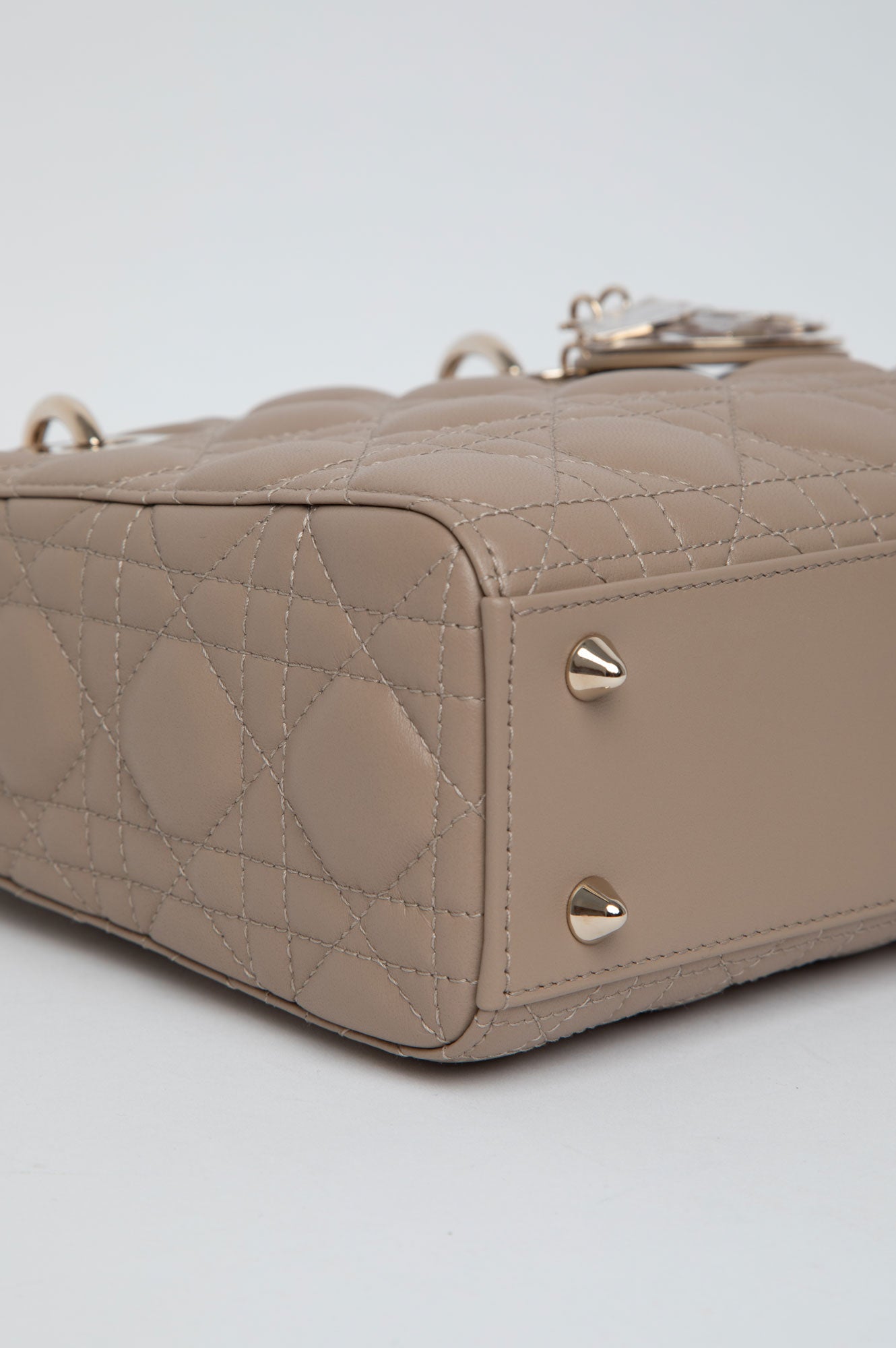 Christian Dior Hazelnut Small Lady Dior My ABCDior Bag