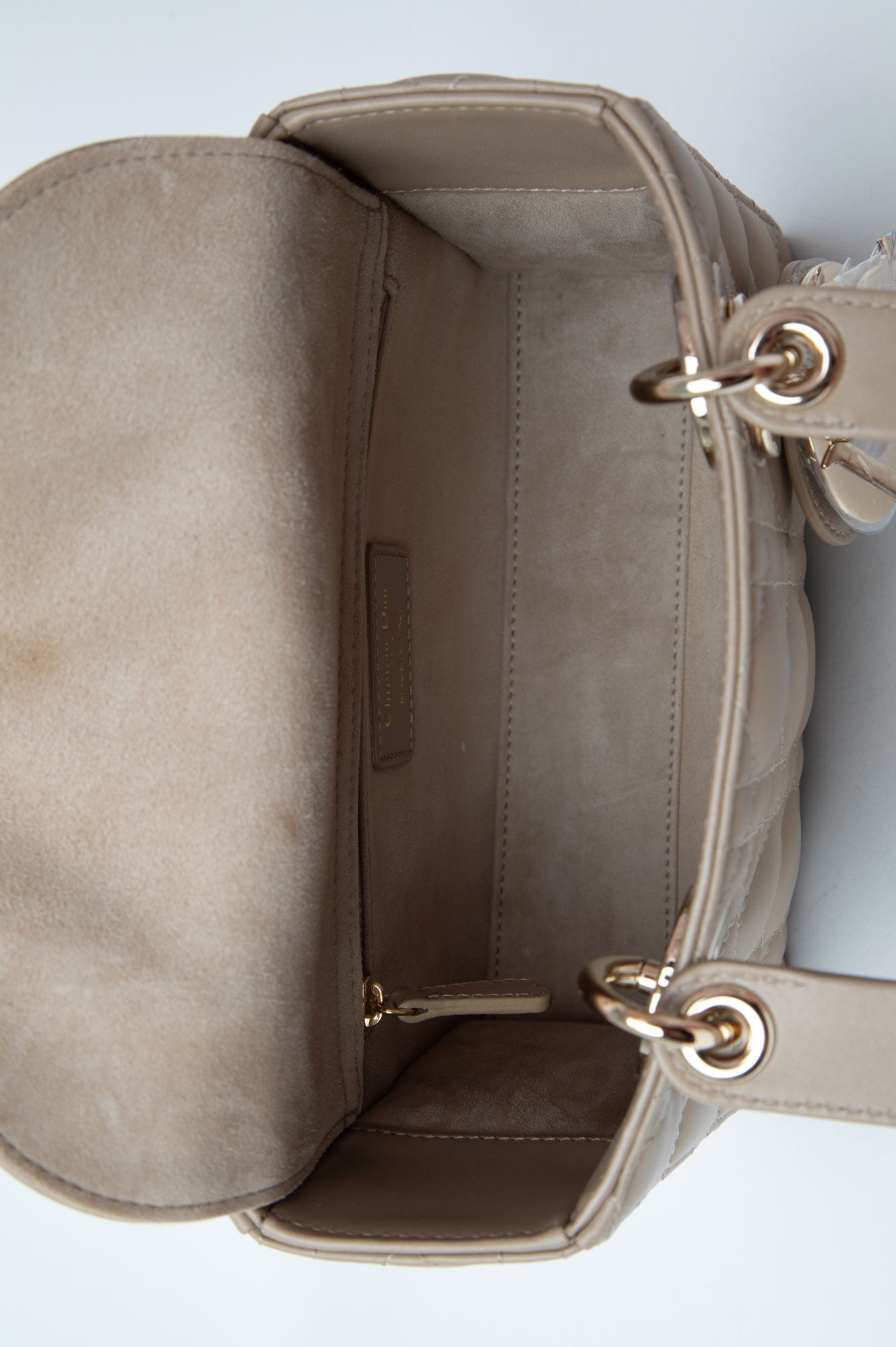 Christian Dior Hazelnut Small Lady Dior My ABCDior Bag