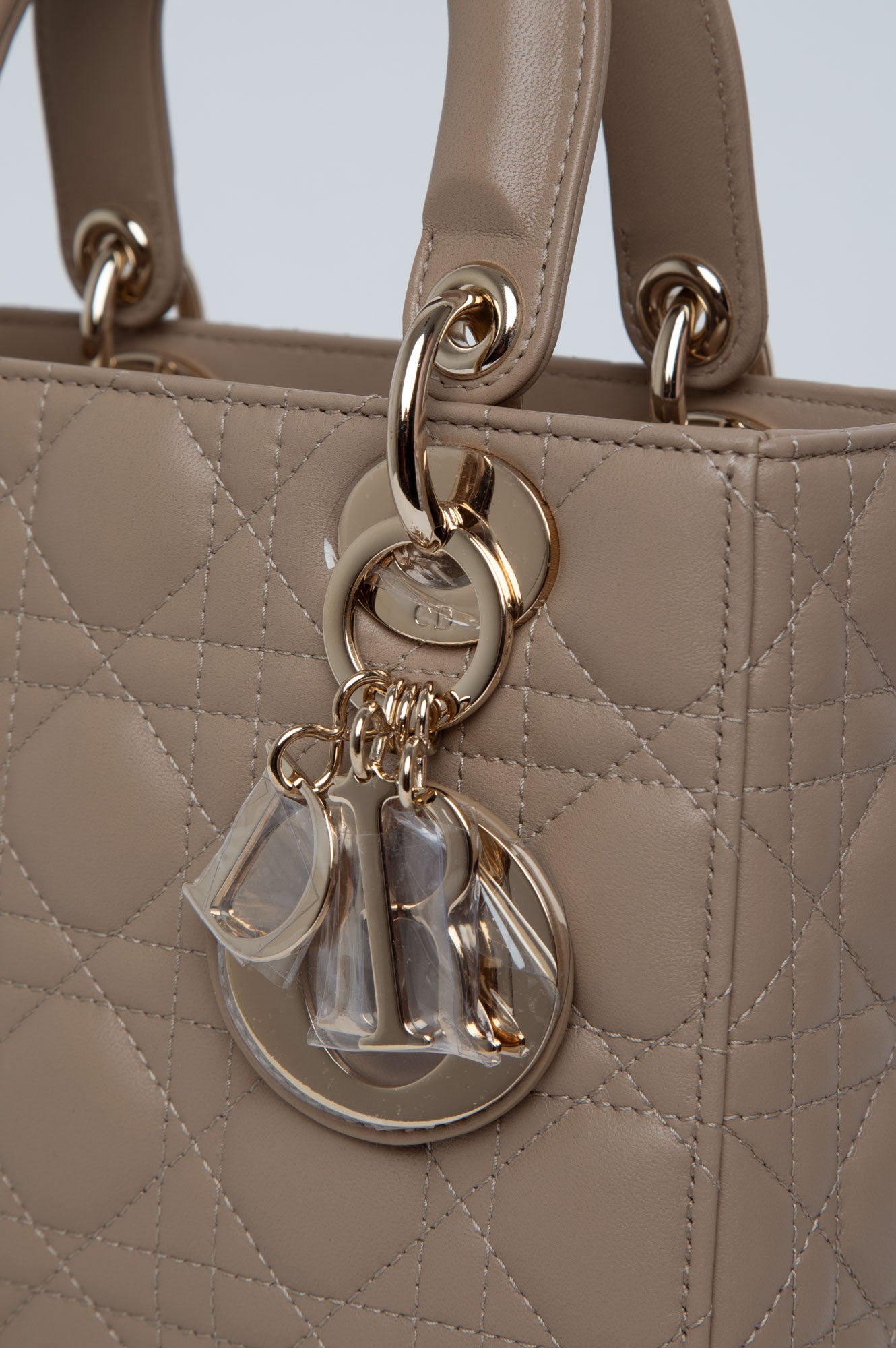 Christian Dior Hazelnut Small Lady Dior My ABCDior Bag