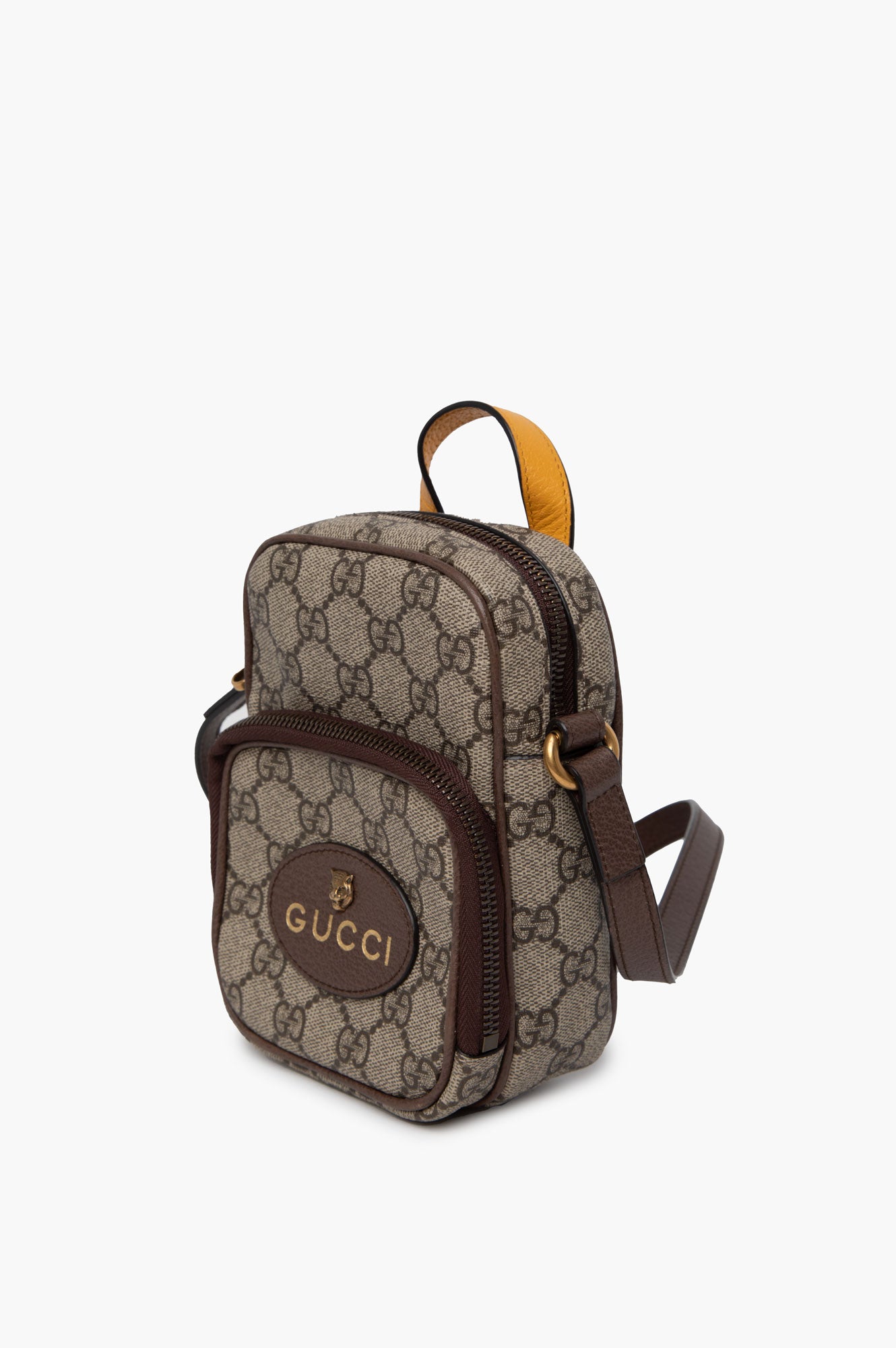 Gucci Brown Neo Vintage GG Supreme Crossbody Bag