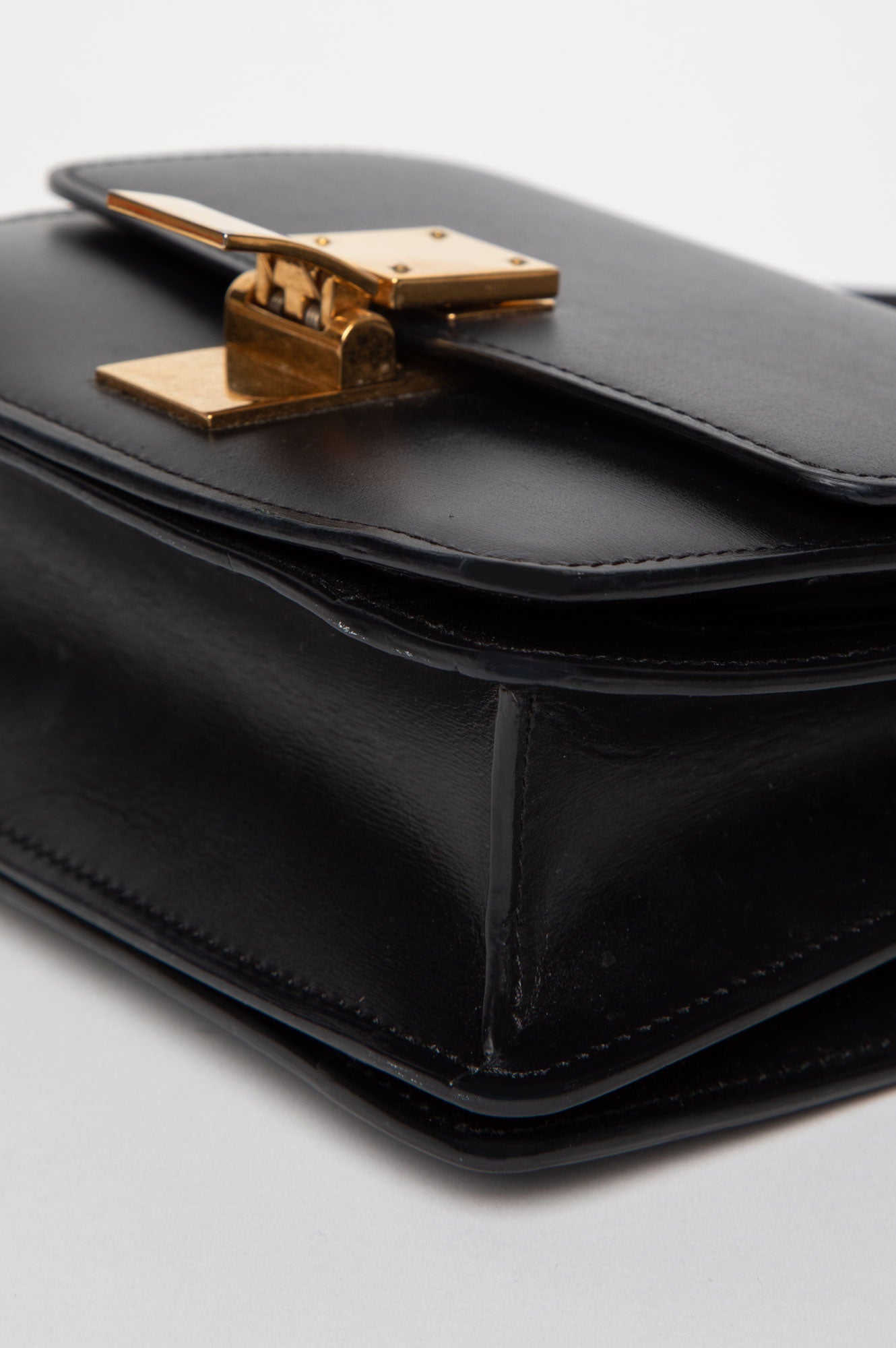 Celine Black Smooth Calfskin Small Classic Box Bag