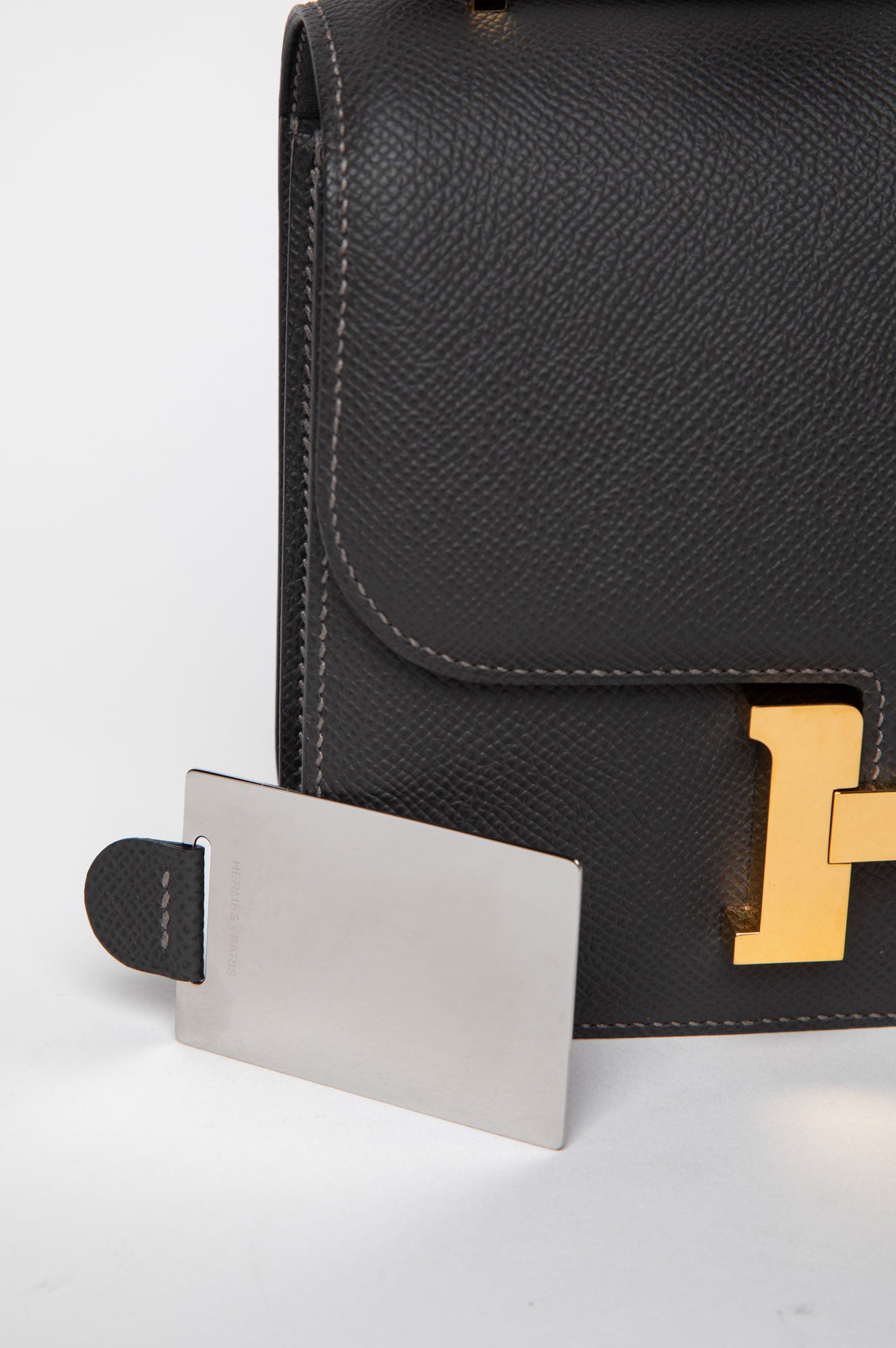 Hermès Constance 18 Graphite Epsom Leather with Gold Hardware