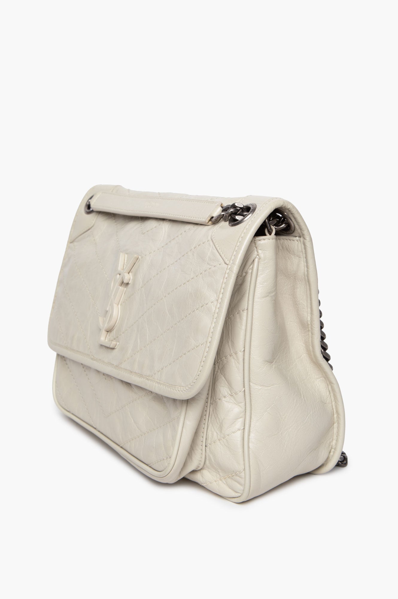 Saint Laurent Off White Medium Niki Bag
