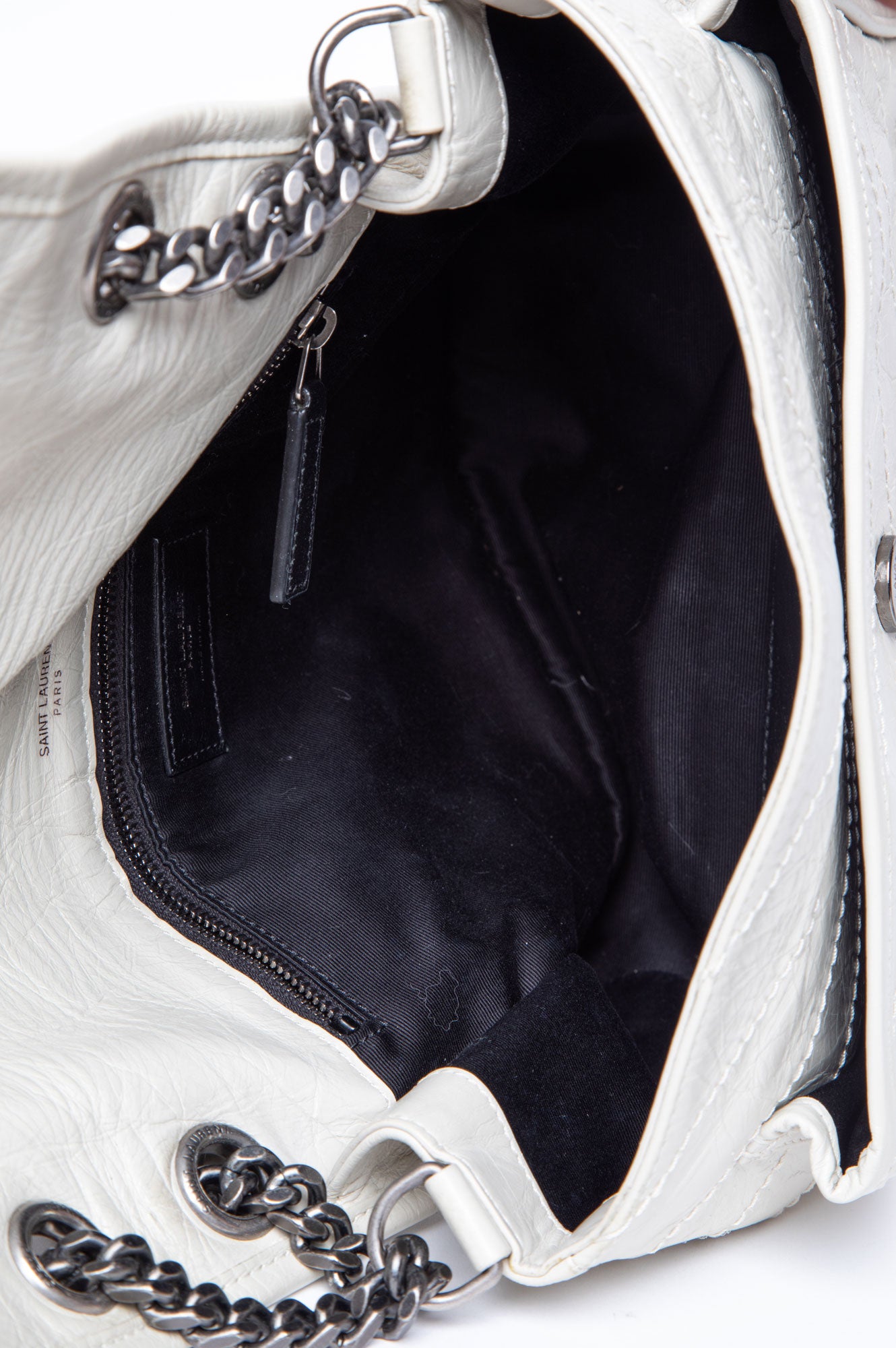 Saint Laurent Off White Medium Niki Bag
