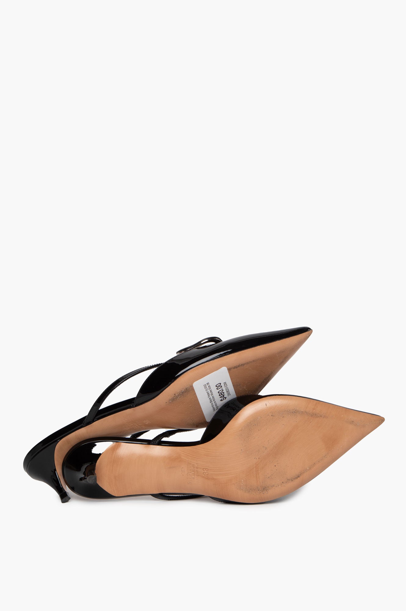 Valentino Black Patent VLOGO Kitten Mules Size 38