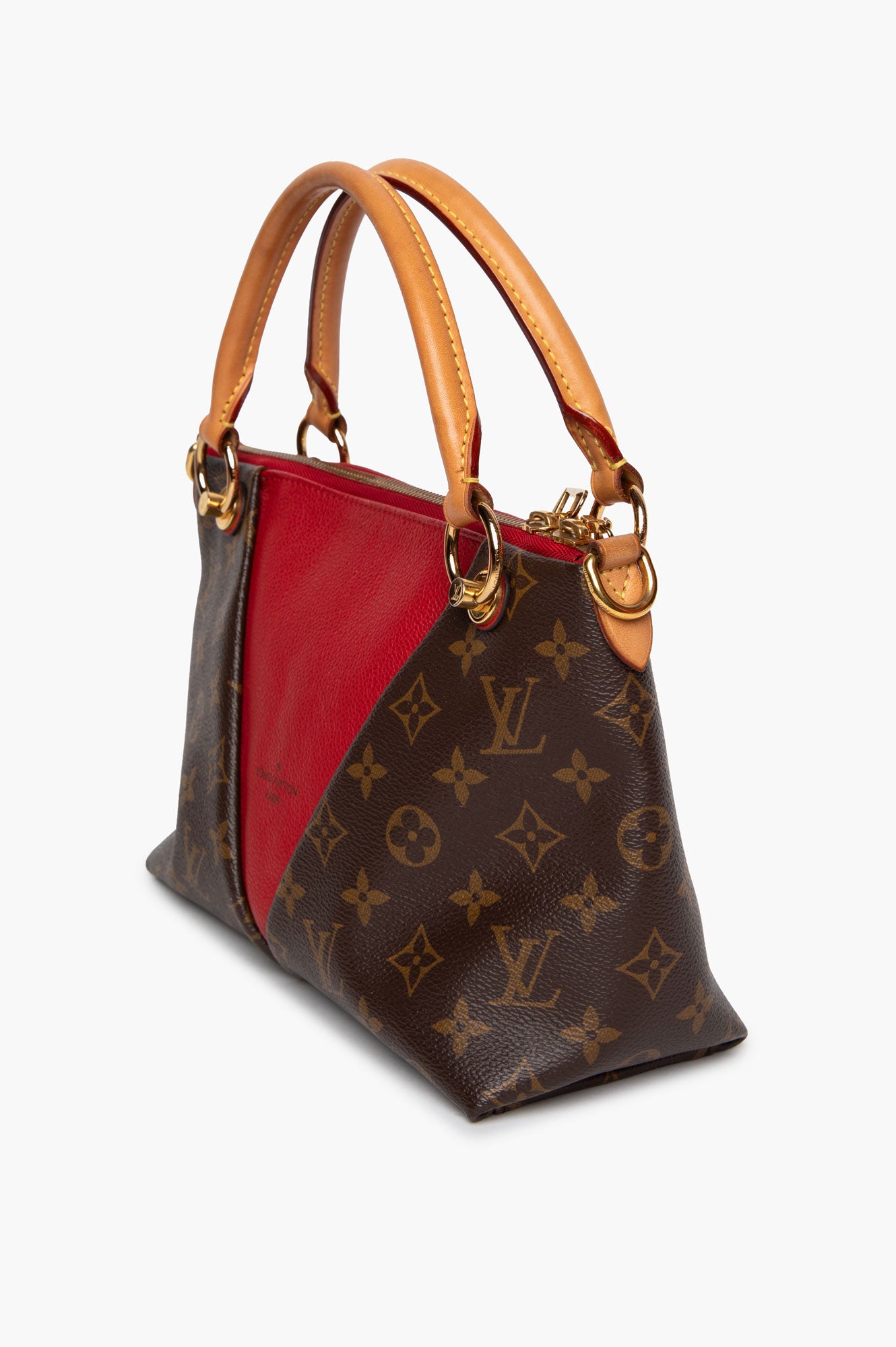 Louis Vuitton Monogram Canvas Cherry Leather V Tote BB