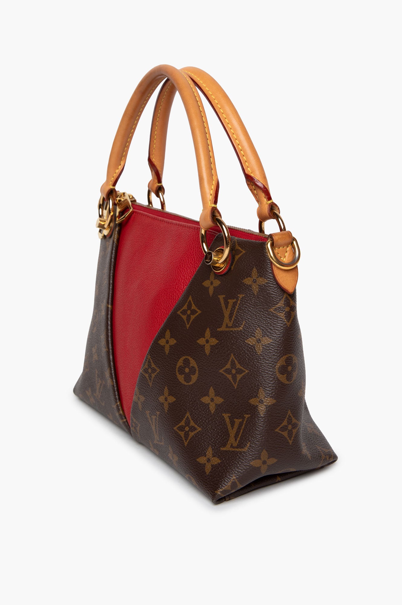 Louis Vuitton Monogram Canvas Cherry Leather V Tote BB