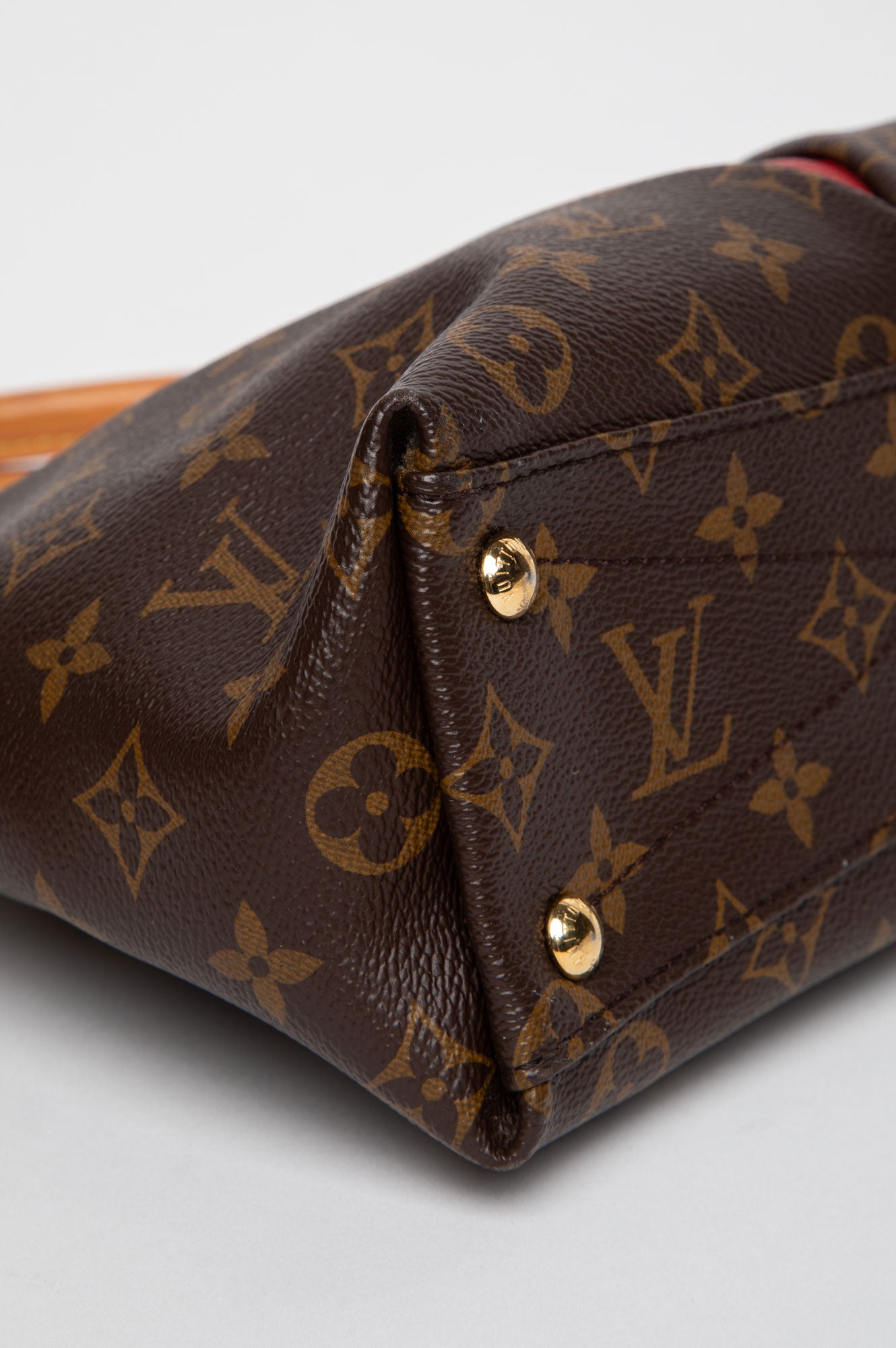Louis Vuitton Monogram Canvas Cherry Leather V Tote BB