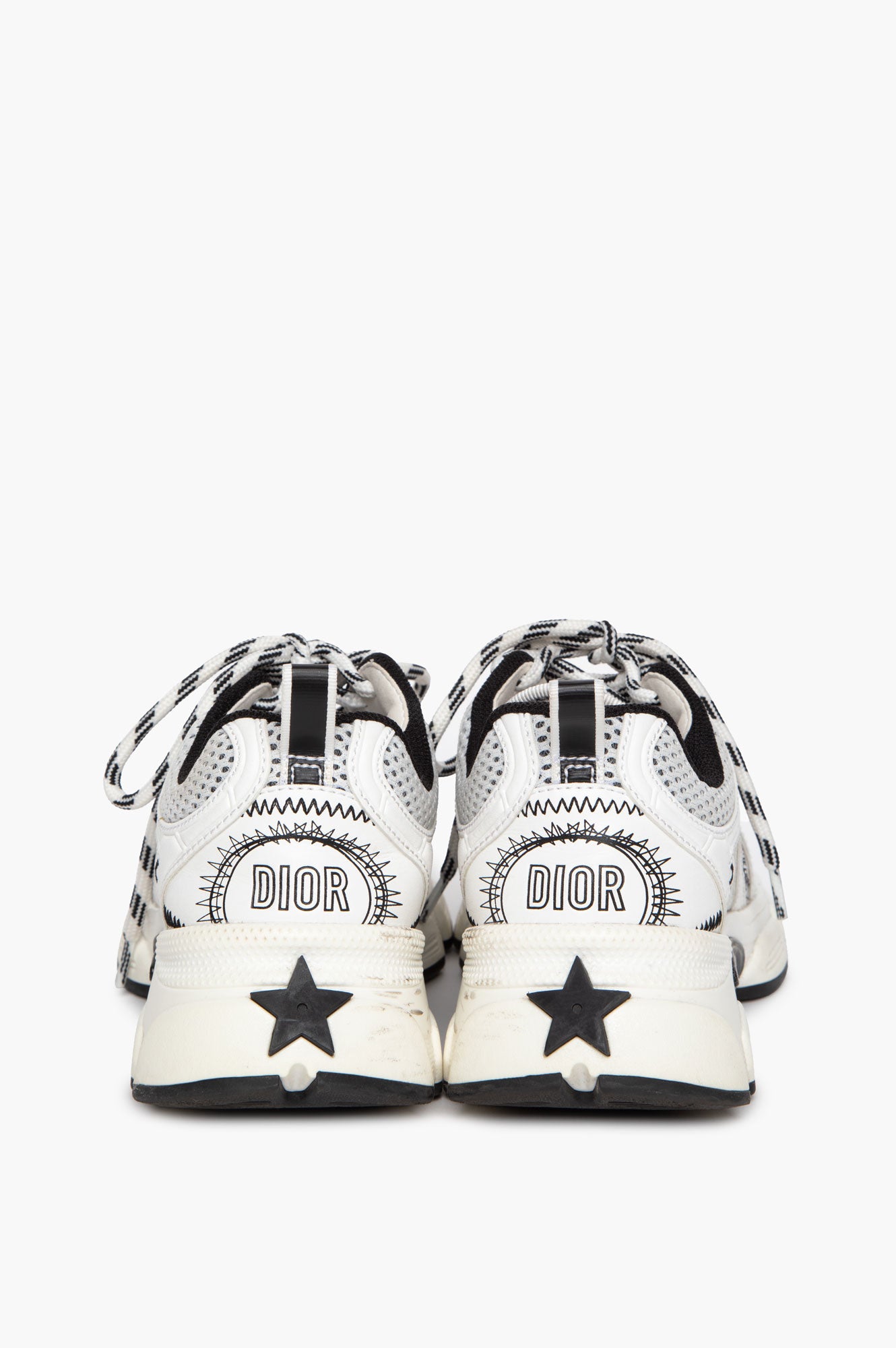 Christian Dior White Mesh Chrono Sneakers Size 36