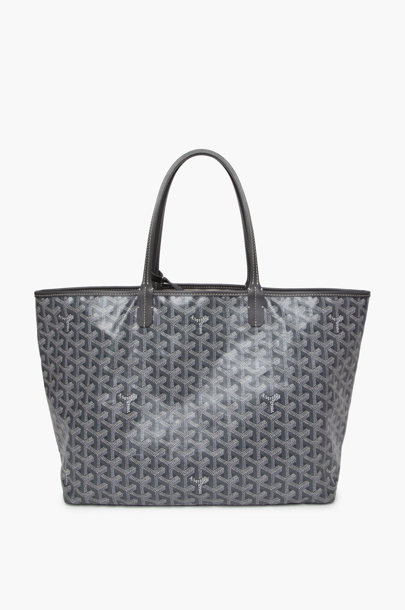 Goyard Grey Goyardine St. Louis MM With Pouch