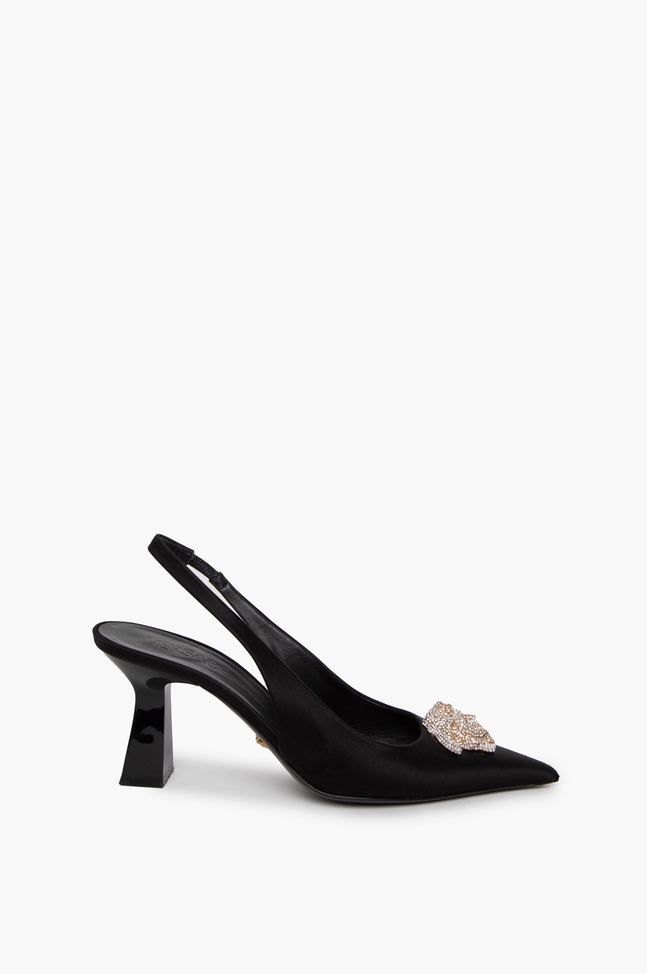 Versace Black Slingback Pumps Size 39