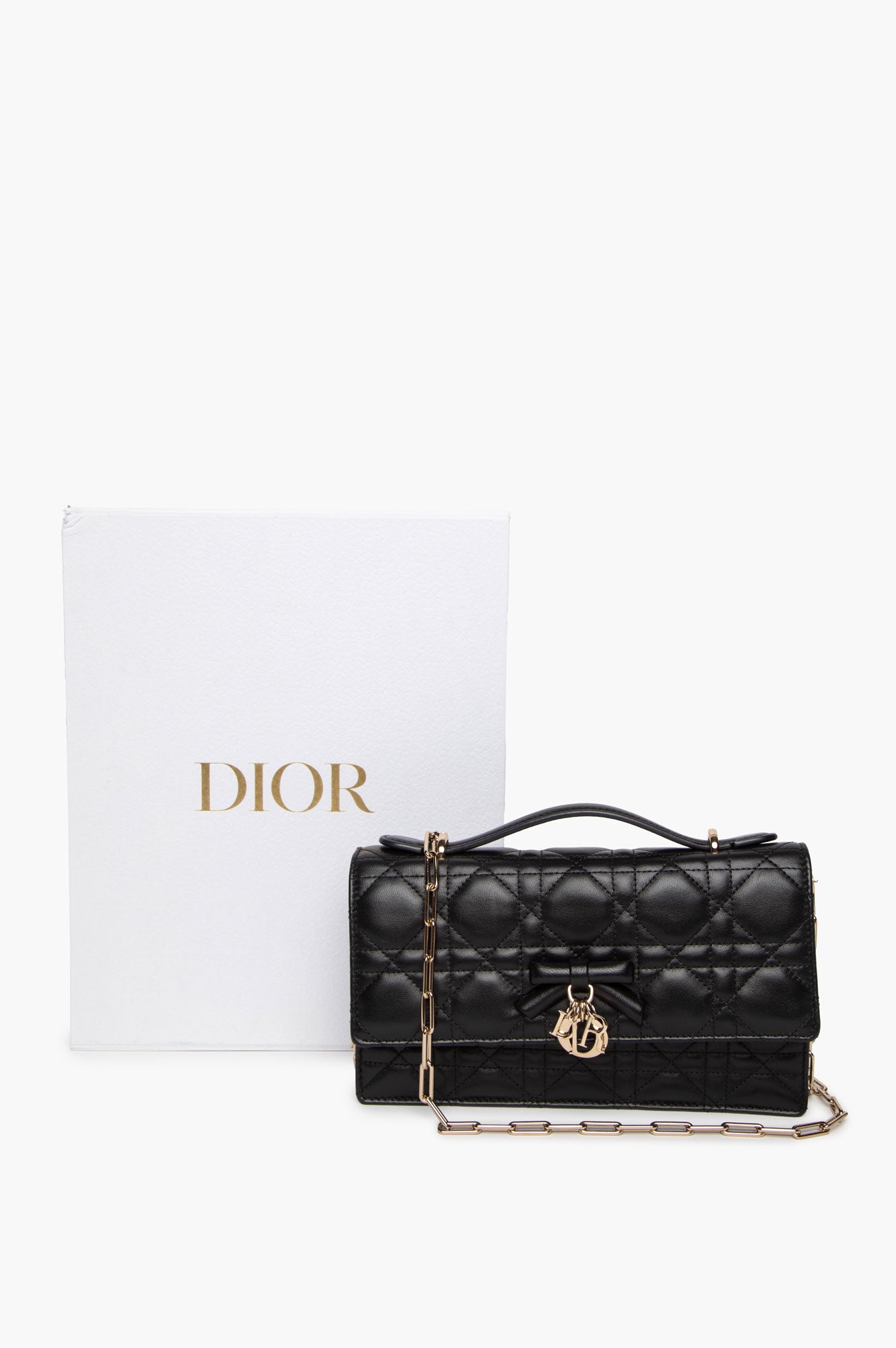 Christian Dior Black Cannage Lambskin My Dior Mini Bag