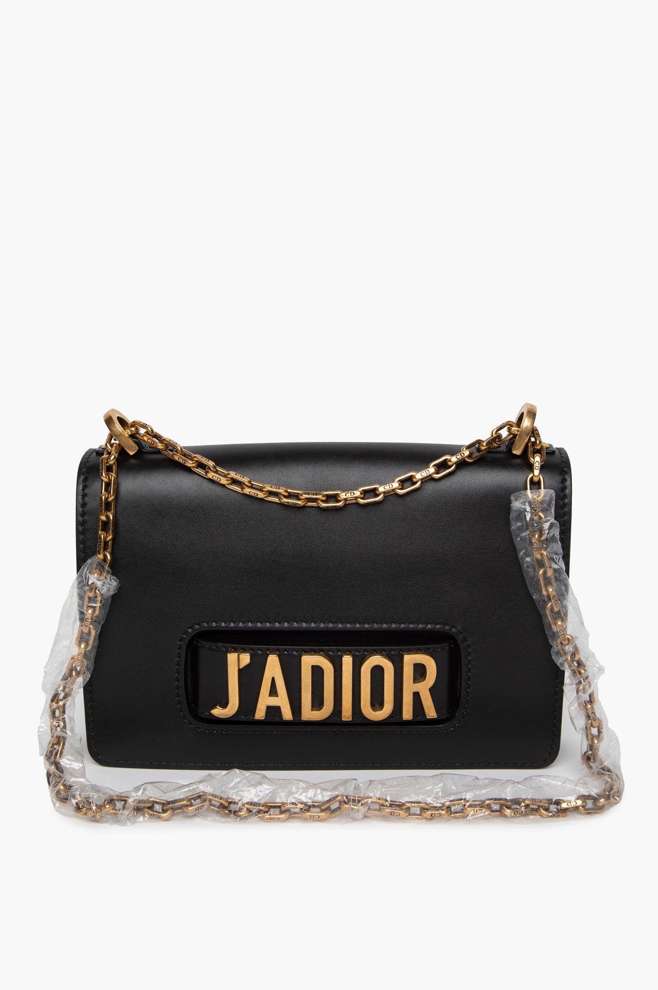 Christian Dior Black Leather Medium J'Adior Chain Shoulder Bag