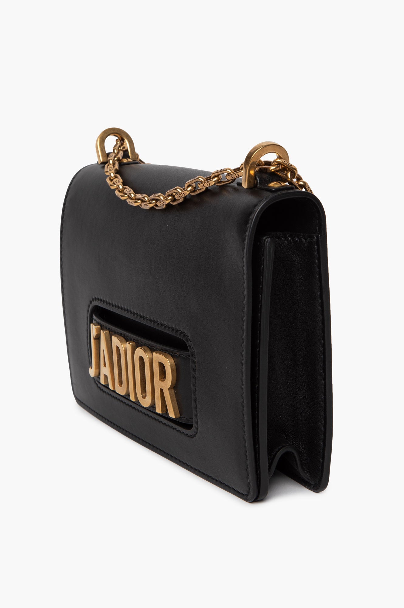 Christian Dior Black Leather Medium J'Adior Chain Shoulder Bag