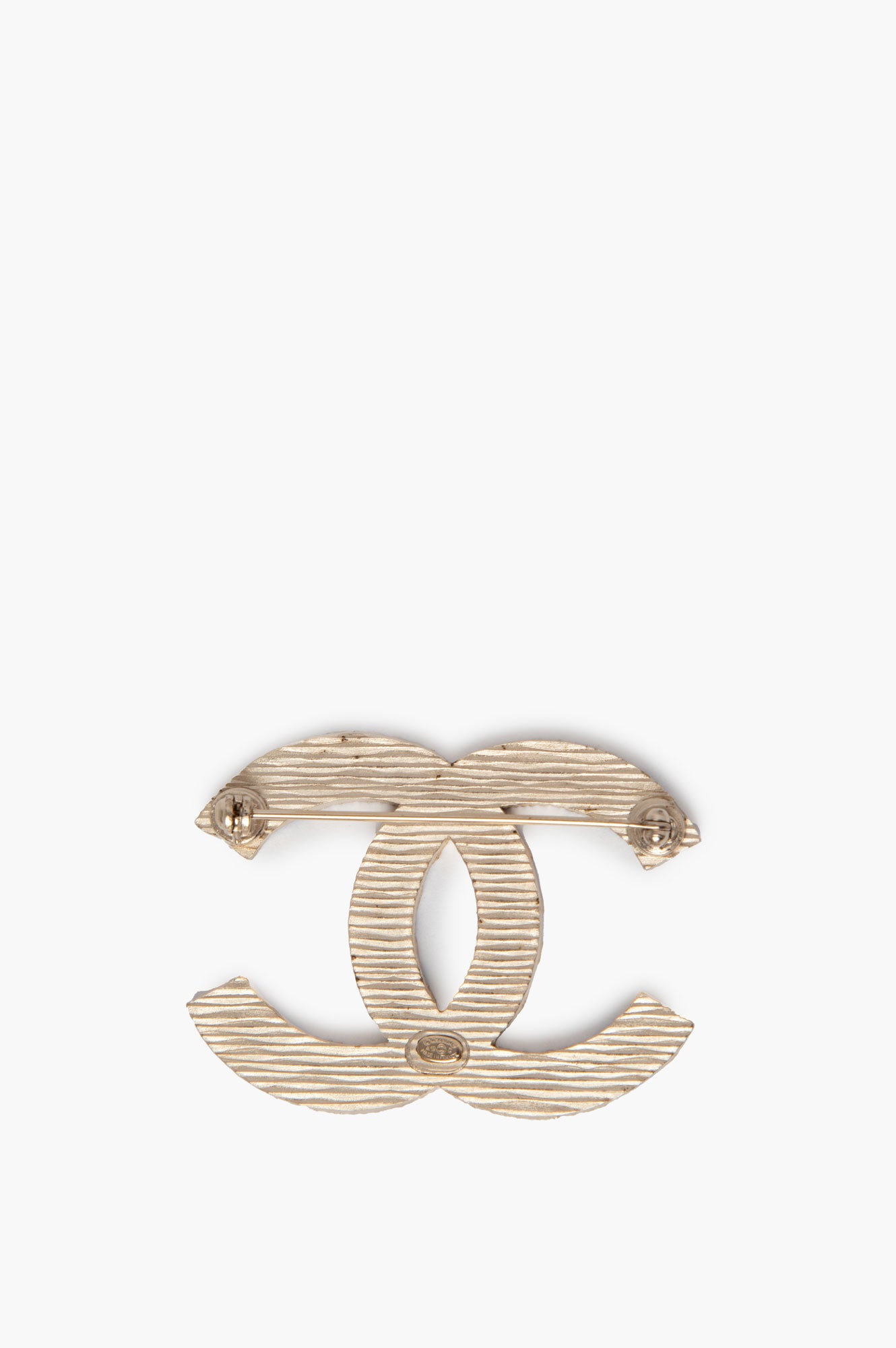 Chanel Blue Large La Pausa CC Logo Blue Brooch