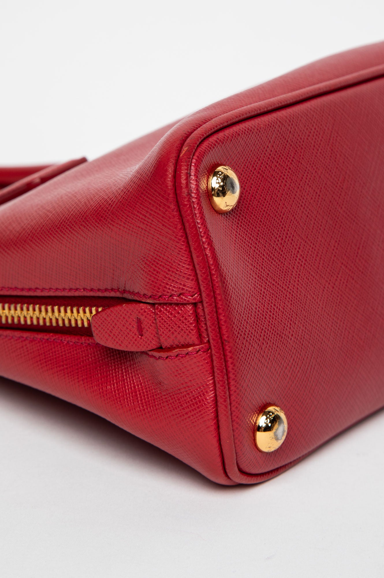 Prada Pink Saffiano Lux Small Promenade Bag