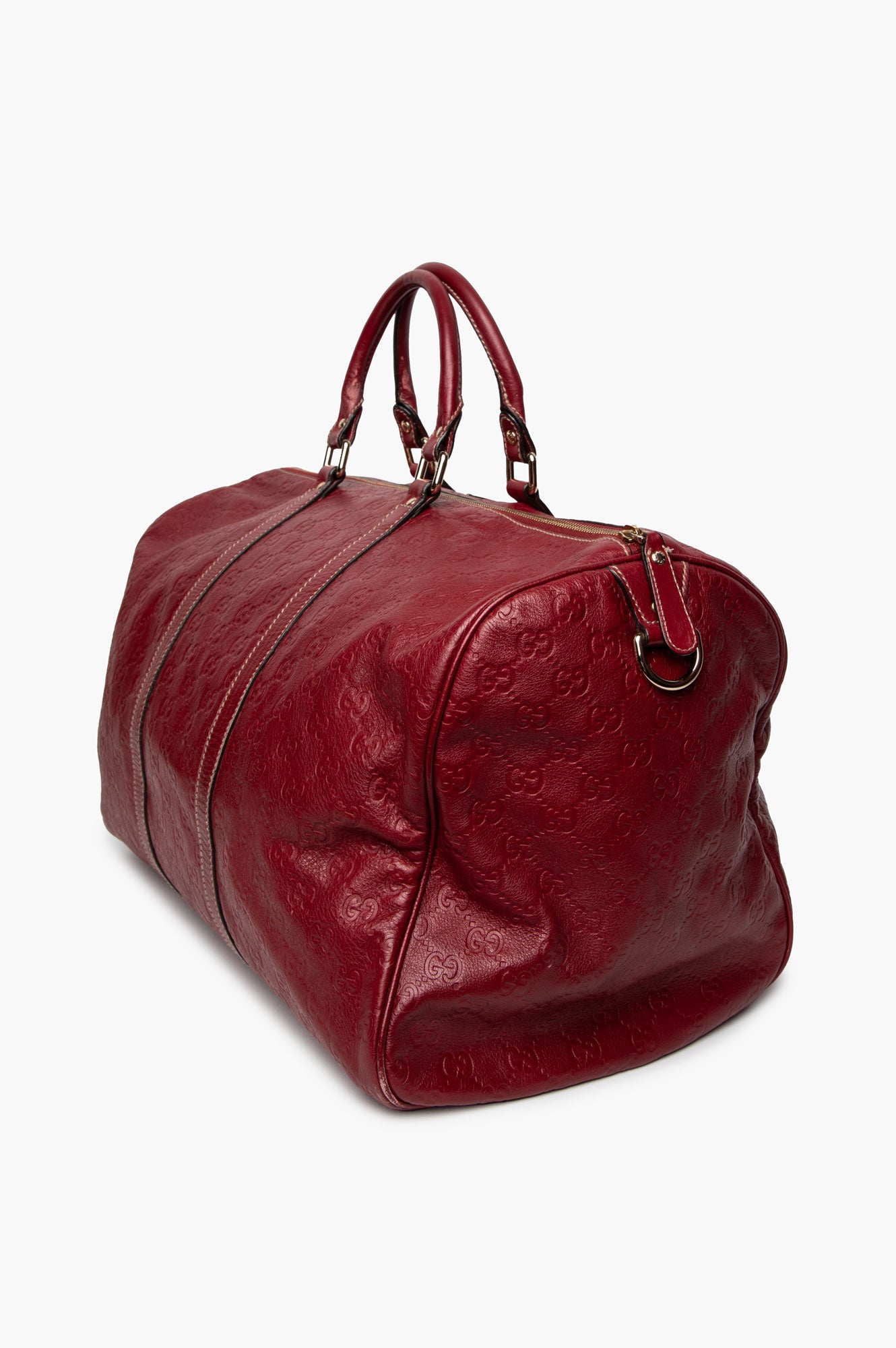 Gucci Burgundy Guccissima Leather Joy Boston Bag