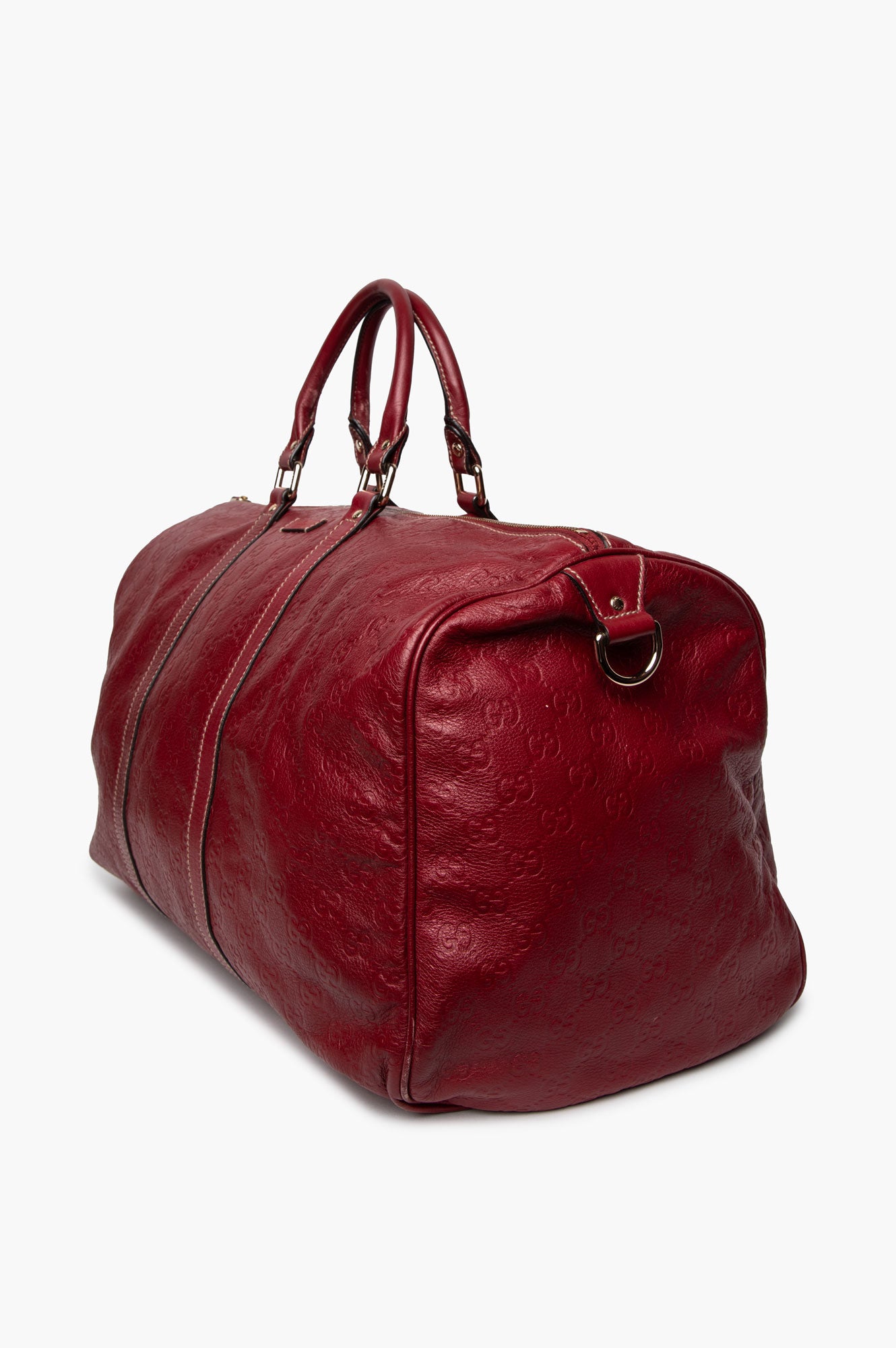 Gucci Burgundy Guccissima Leather Joy Boston Bag
