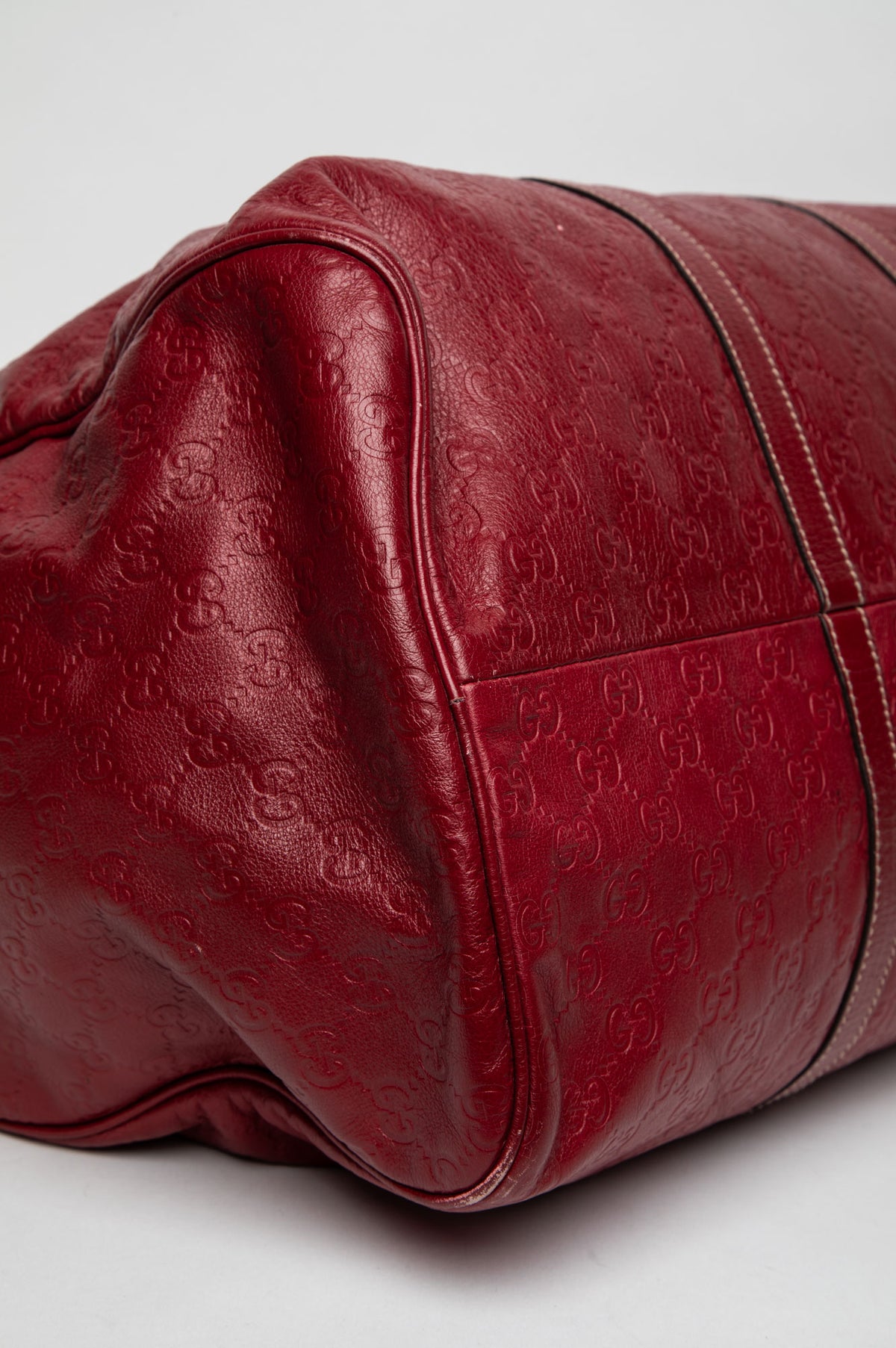 Gucci Burgundy Guccissima Leather Joy Boston Bag