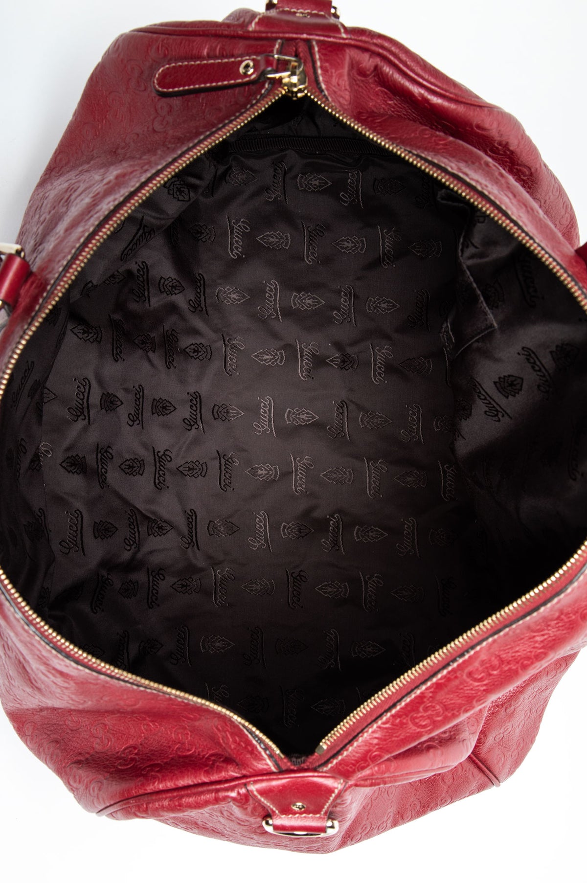 Gucci Burgundy Guccissima Leather Joy Boston Bag