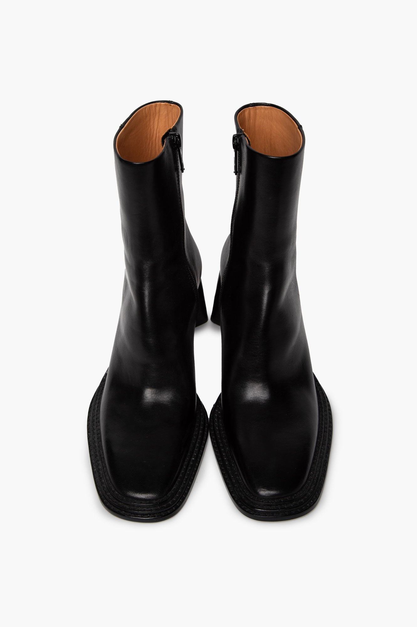 Alexander Wang Black Leather Booker Ankle Boots Size 36