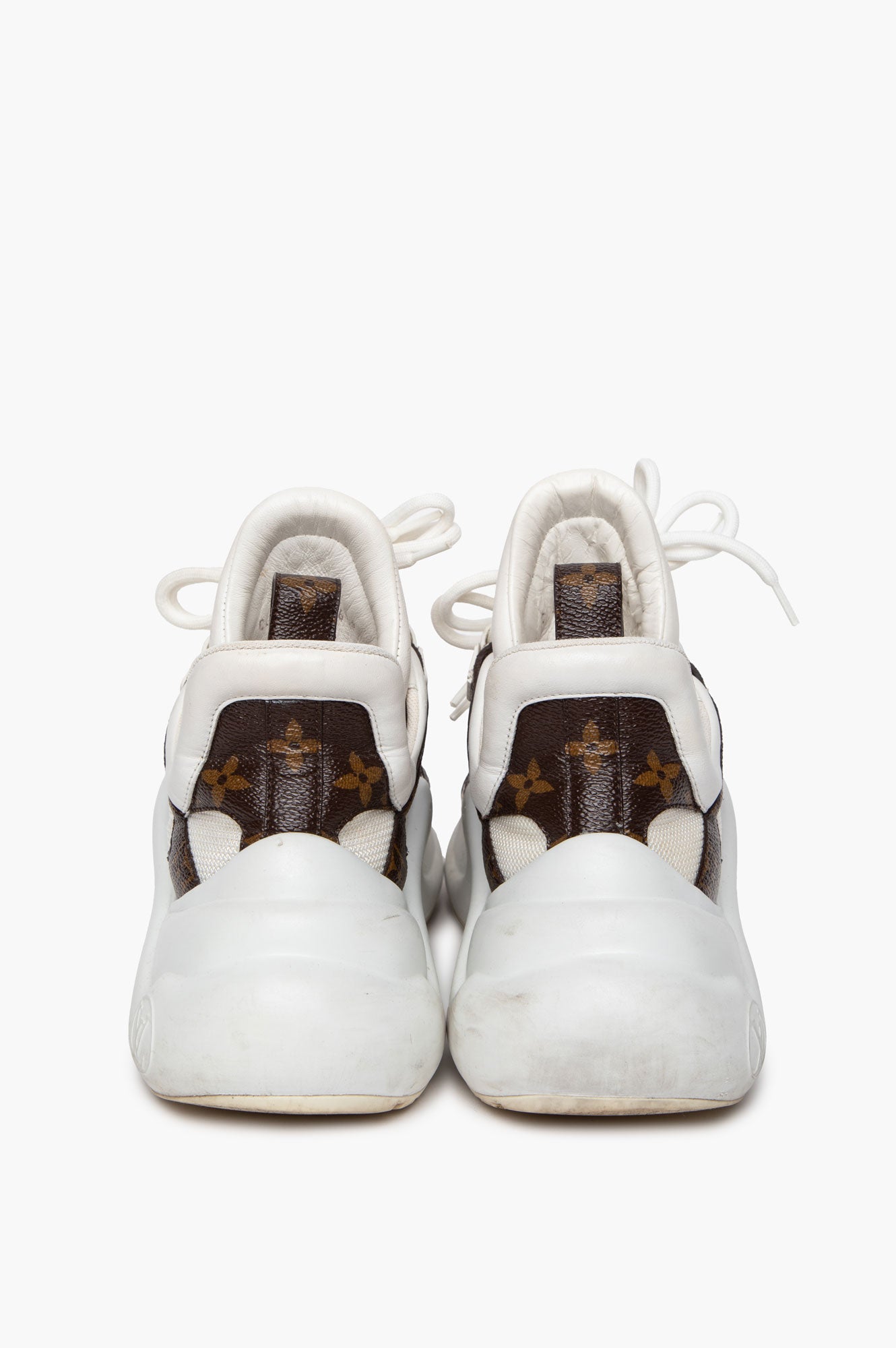 Louis Vuitton White/Monogram Canvas LV Archlight Sneakers Size 36.5