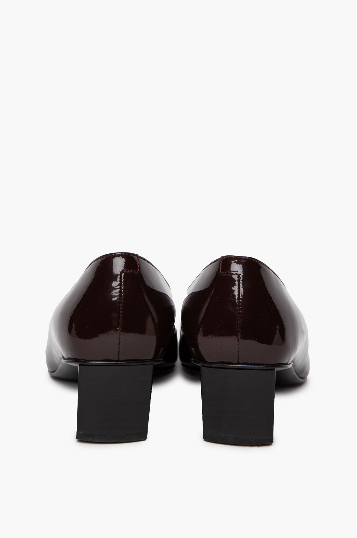 Roger Vivier Brown Patent Belle Vivier 45 Pumps Size 35