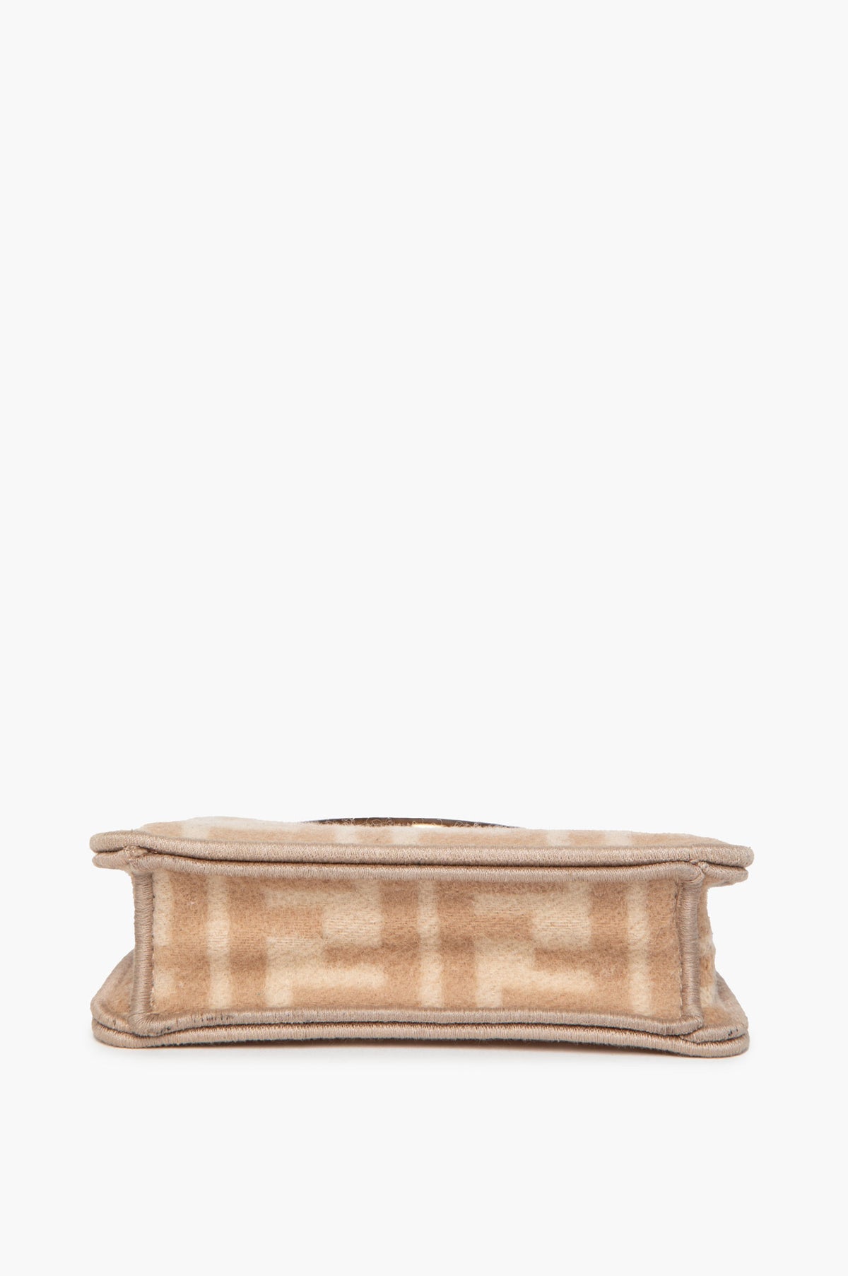 Fendi Beige FF Monogram Wool Nano Peekaboo Bag Charm